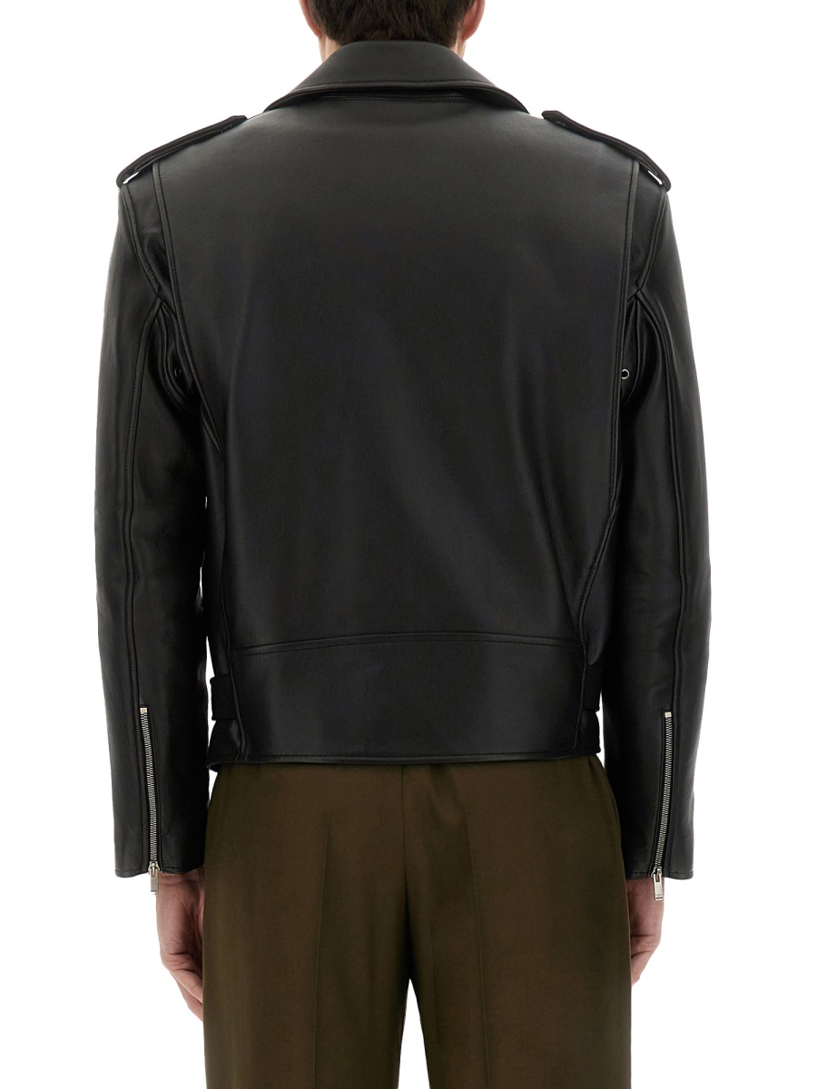 LEATHER BIKER JACKET 822089YCOQ21000 (Saint Laurent / レザー&ファージャケット・コート ) | Saint Laurent (サンローラン)(2)