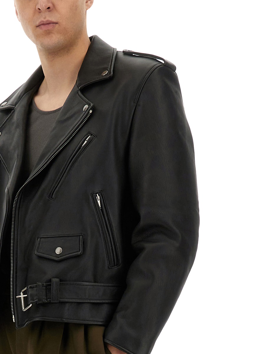 LEATHER BIKER JACKET 822089YCOQ21000 (Saint Laurent / レザー&ファージャケット・コート ) | Saint Laurent (サンローラン)(3)
