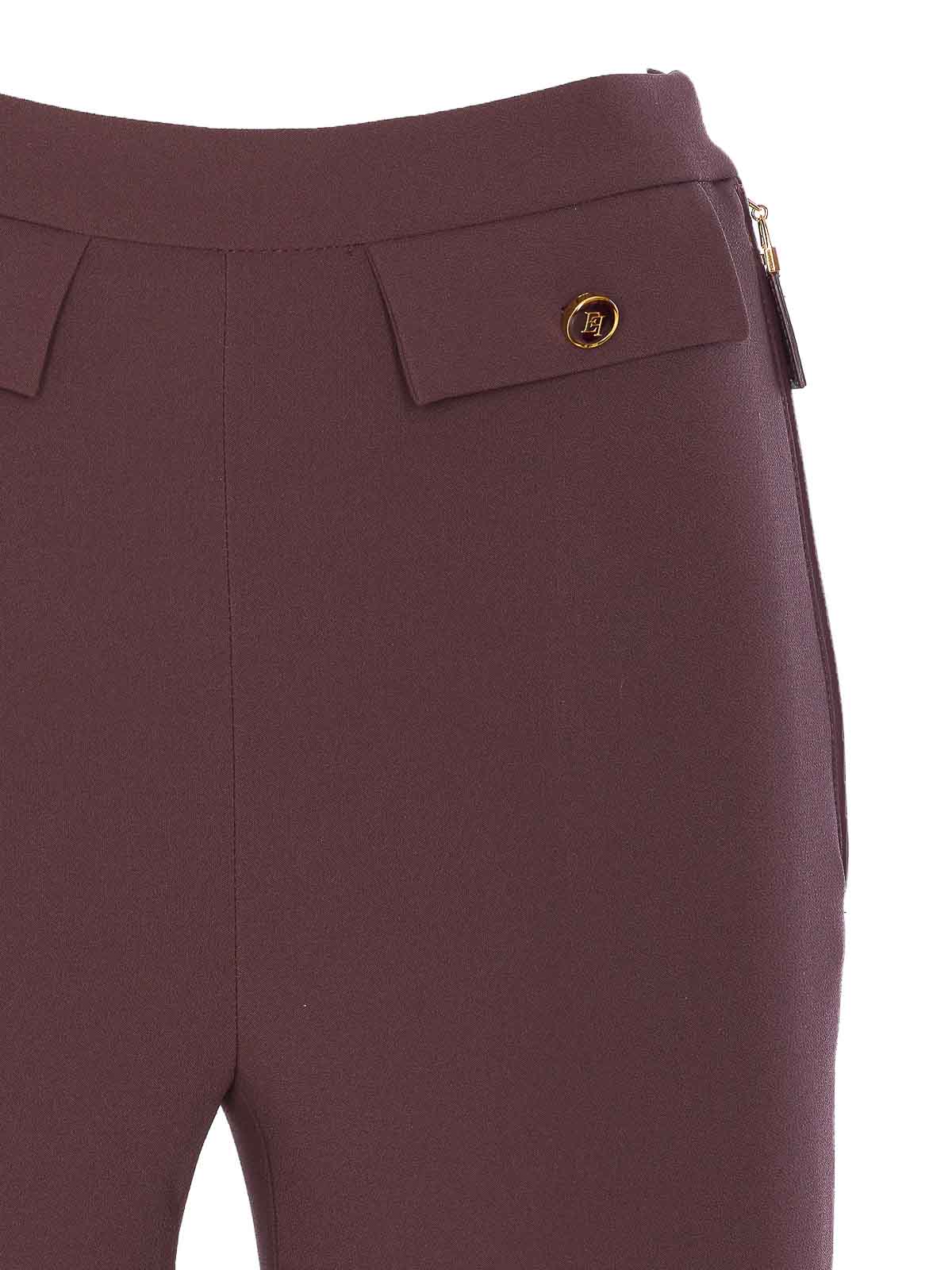 Merlot Pants PA12056E2EA4 (Elisabetta Franchi / パンツ ) | Elisabetta Franchi (エリザベッタ フランキ)(3)