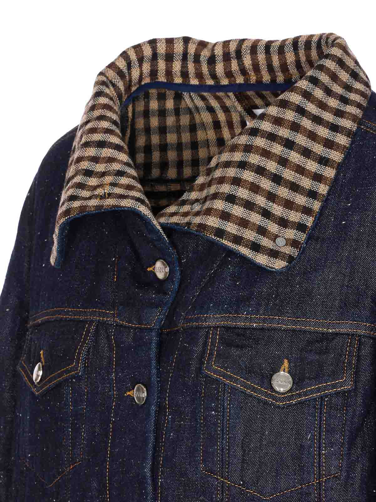 Dark Blue Neppy Denim Jacket J1766568 (GANNI / カジュアルジャケット ) | GANNI (ガニー)(2)