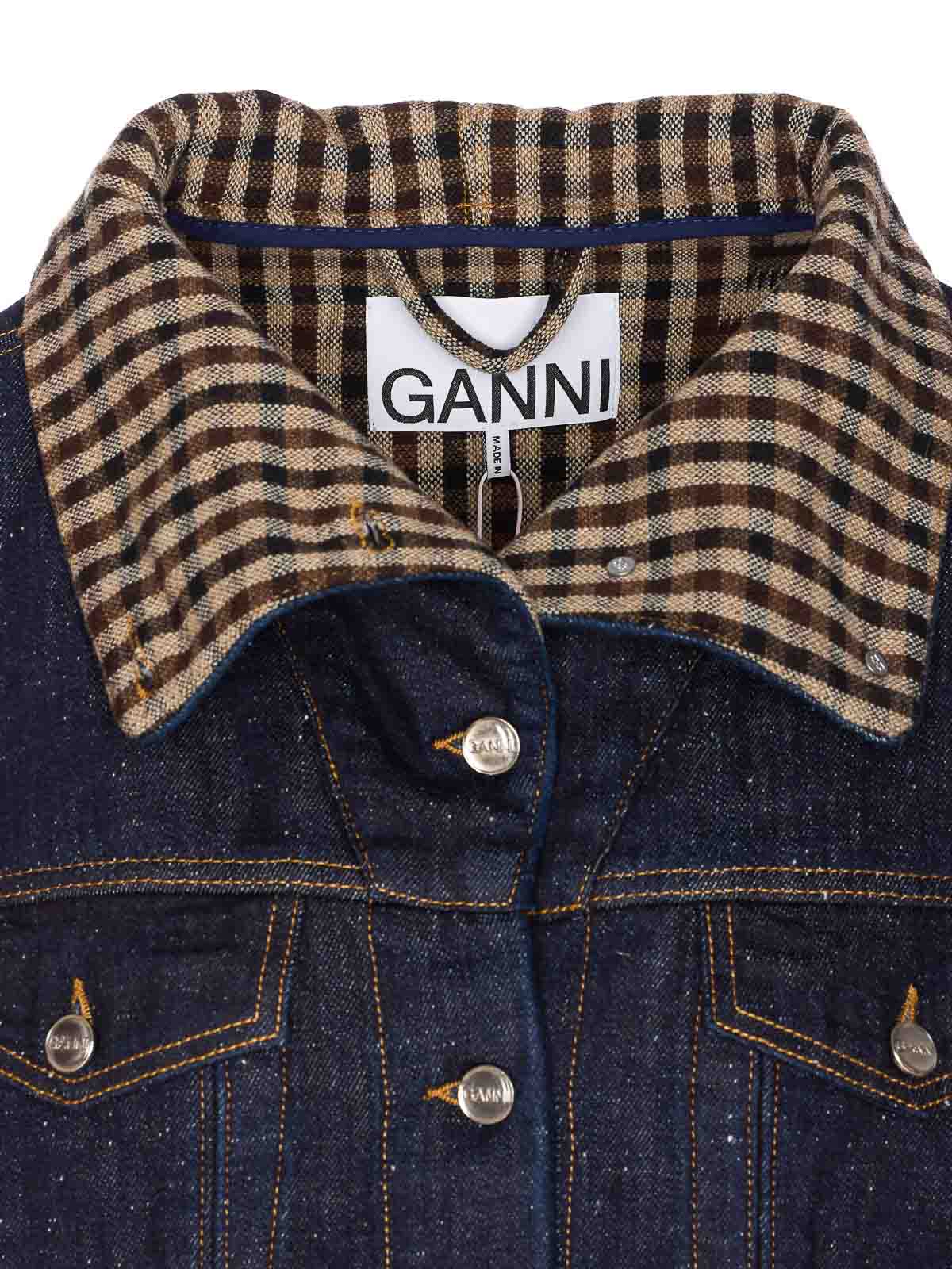 Dark Blue Neppy Denim Jacket J1766568 (GANNI / カジュアルジャケット ) | GANNI (ガニー)(3)