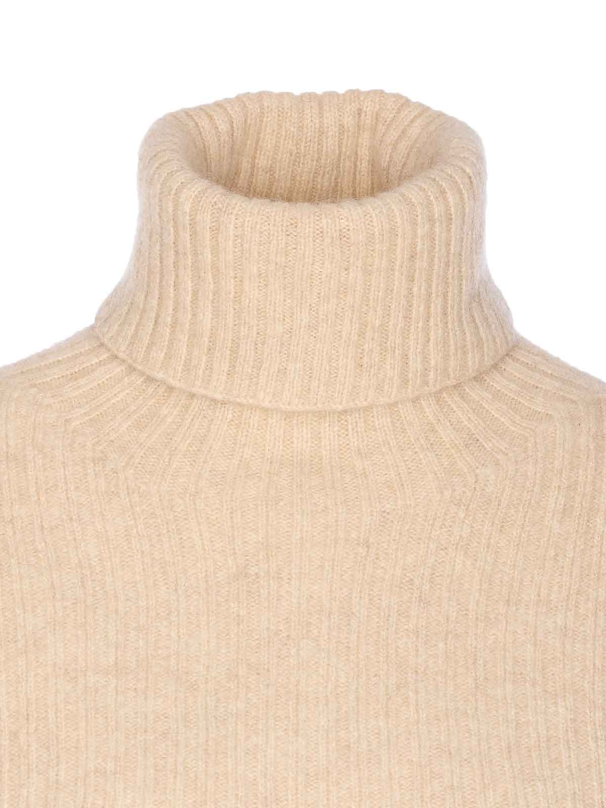 Beige High Neck Rib Top UK7151UW200 (UMA WANG / ニット・セーター・カーディガン ) | UMA WANG (ユマ ワン)(3)
