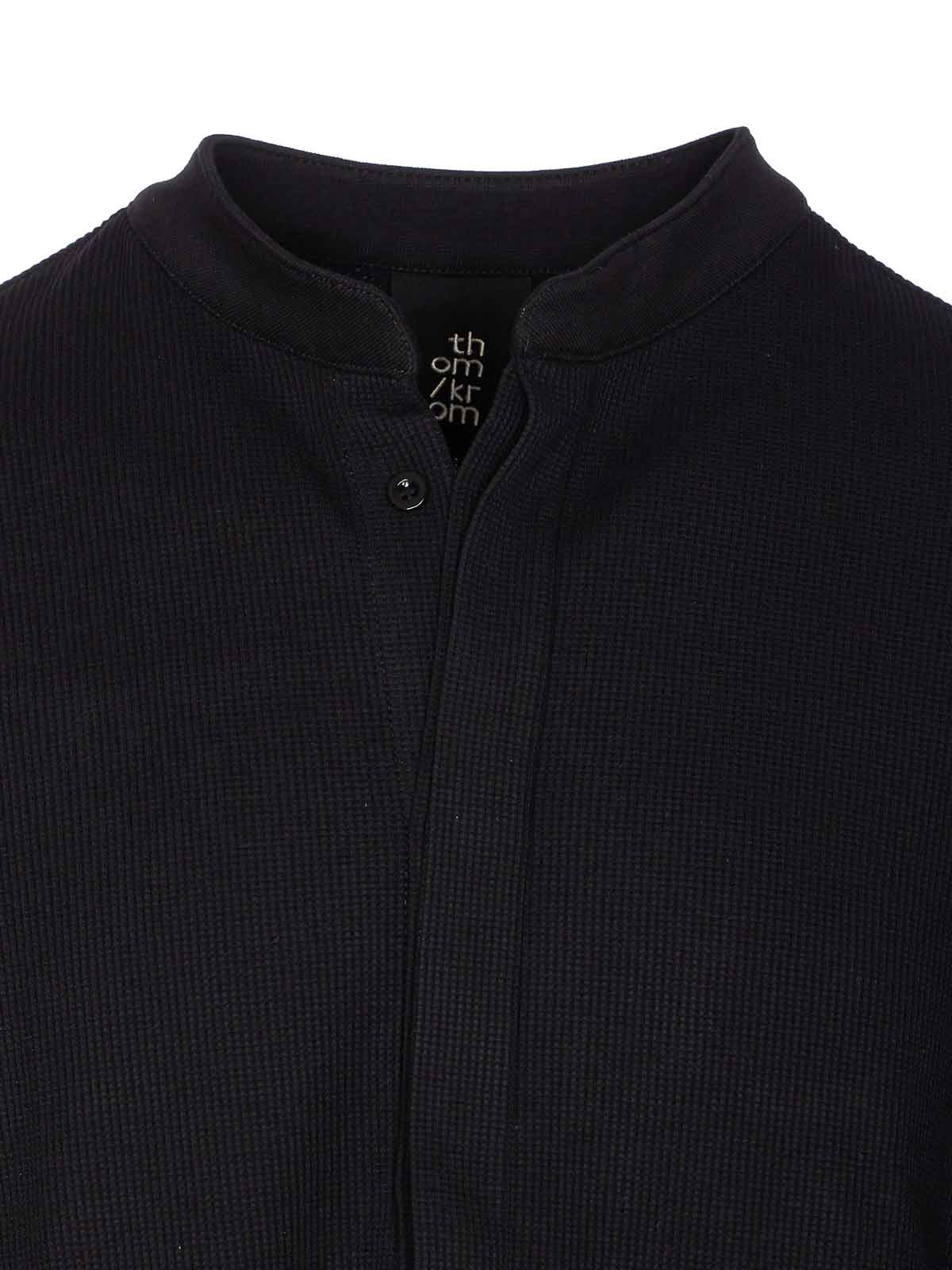 Black Long Sleeves Top MTS894BLACK (thom/krom / シャツ・ブラウス ) | thom/krom (トムクロム)(3)