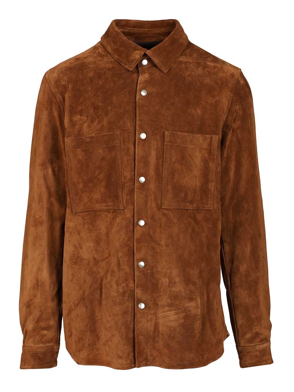 Suede overshirt RU02E1744LCS134 (Rick Owens / カジュアルジャケット ) | Rick Owens (リック オウエンス)