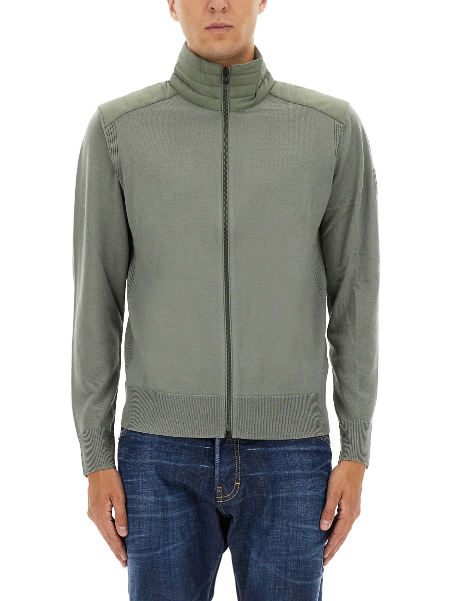 "KELBY" CARDIGAN WITH ZIPPER 105598SAGEGREEN (BELSTAFF / ニット・セーター・カーディガン ) | BELSTAFF (ベルスタッフ)