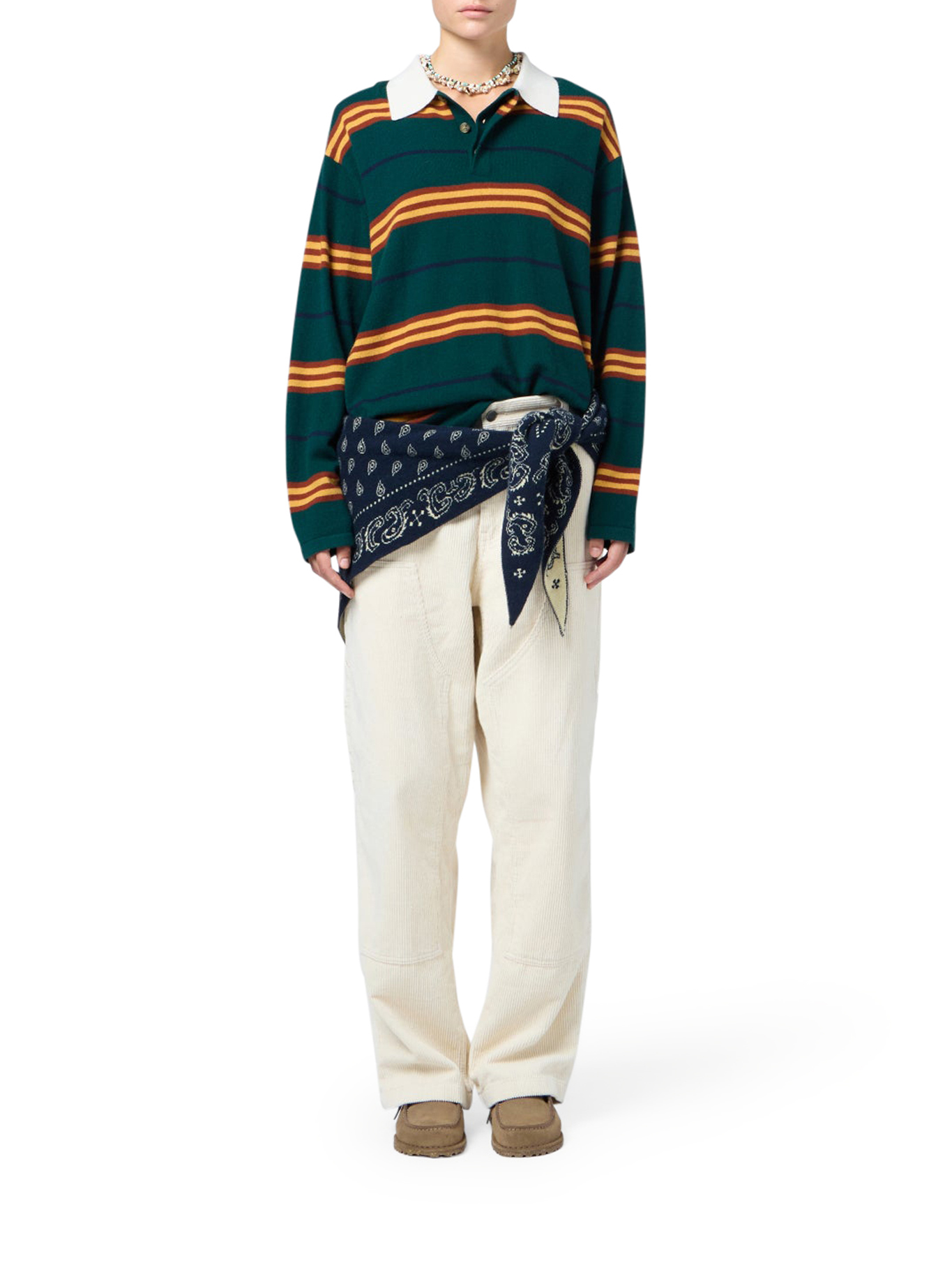 STRIPED POLO U32010JMHOLCO (GUEST IN RESIDENCE / ポロシャツ ) | GUEST IN RESIDENCE (ゲスト イン レジデンス)(1)