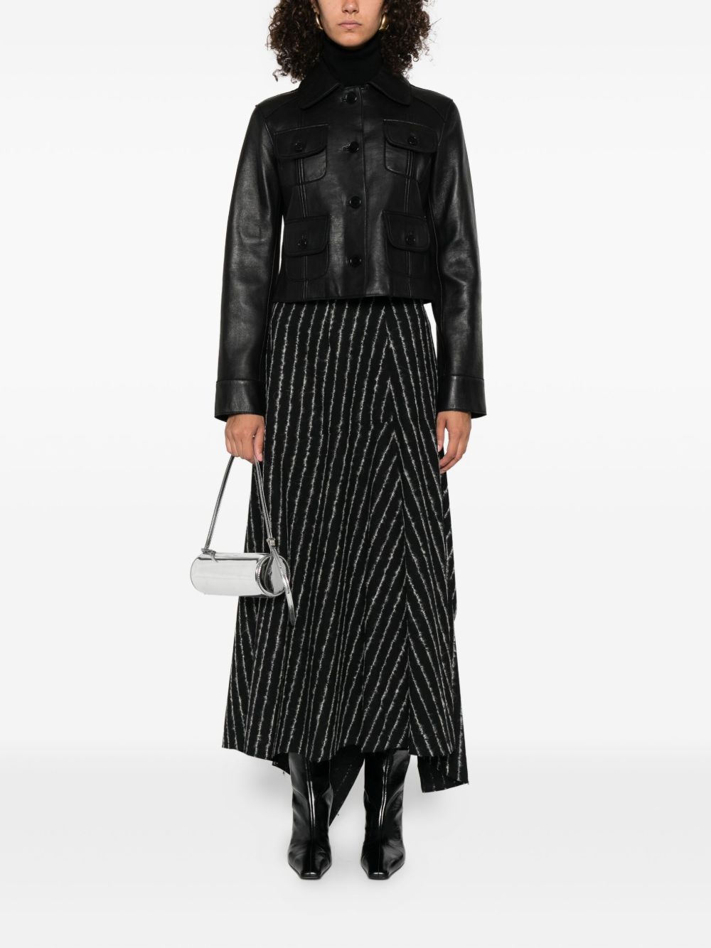 Parosh Jackets Black D431784SMACIOCK25W013 (P.A.R.O.S.H. / レザー&ファージャケット・コート ) | P.A.R.O.S.H. (パロッシュ)(4)