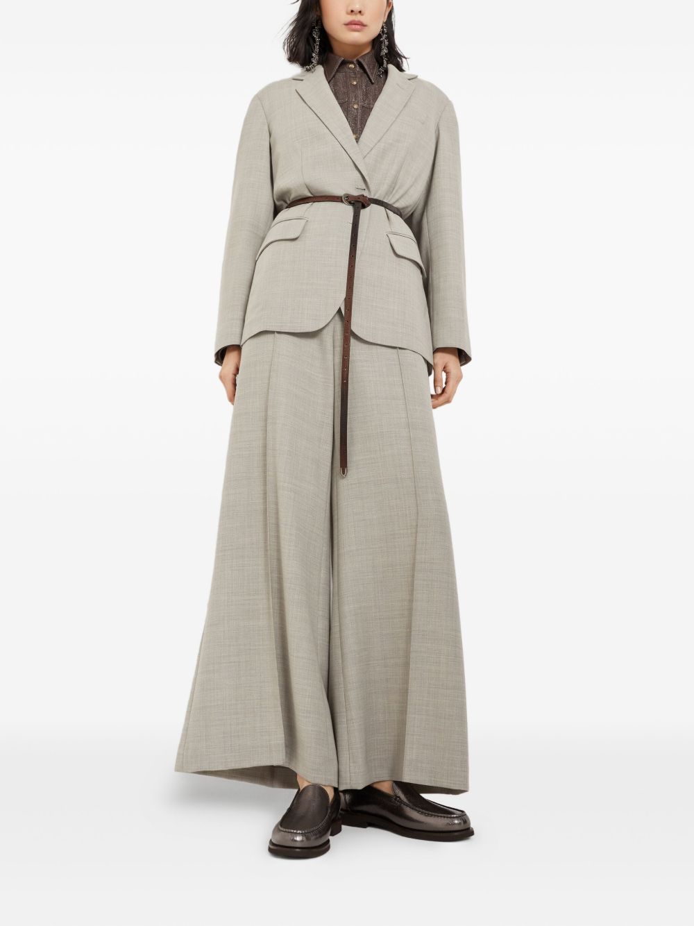 Brunello Cucinelli Flat shoes Grey MZDEG2869PC4217 (Brunello Cucinelli / フラットシューズ ) | Brunello Cucinelli (ブルネロ・クチネリ)(2)