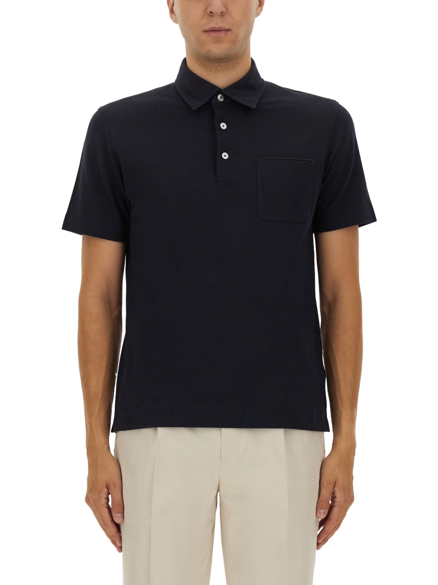 COTTON POLO SHIRT WITH POCKET UG392A2G752B09 (ZEGNA / ポロシャツ ) | ZEGNA (ゼニア)