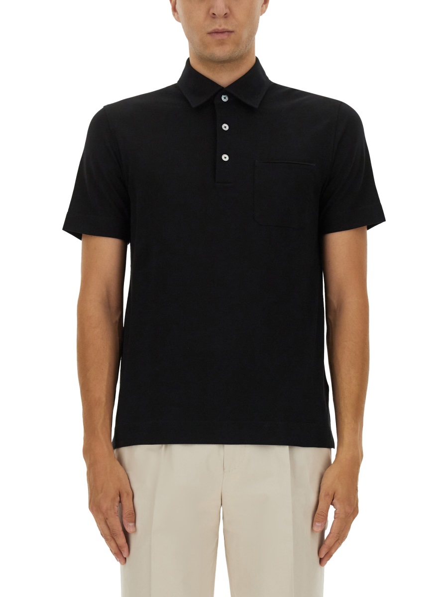 COTTON POLO SHIRT WITH POCKET UG392A2G752K09 (ZEGNA / ポロシャツ ) | ZEGNA (ゼニア)