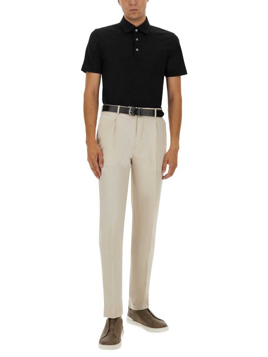 COTTON POLO SHIRT WITH POCKET UG392A2G752K09 (ZEGNA / ポロシャツ ) | ZEGNA (ゼニア)(1)