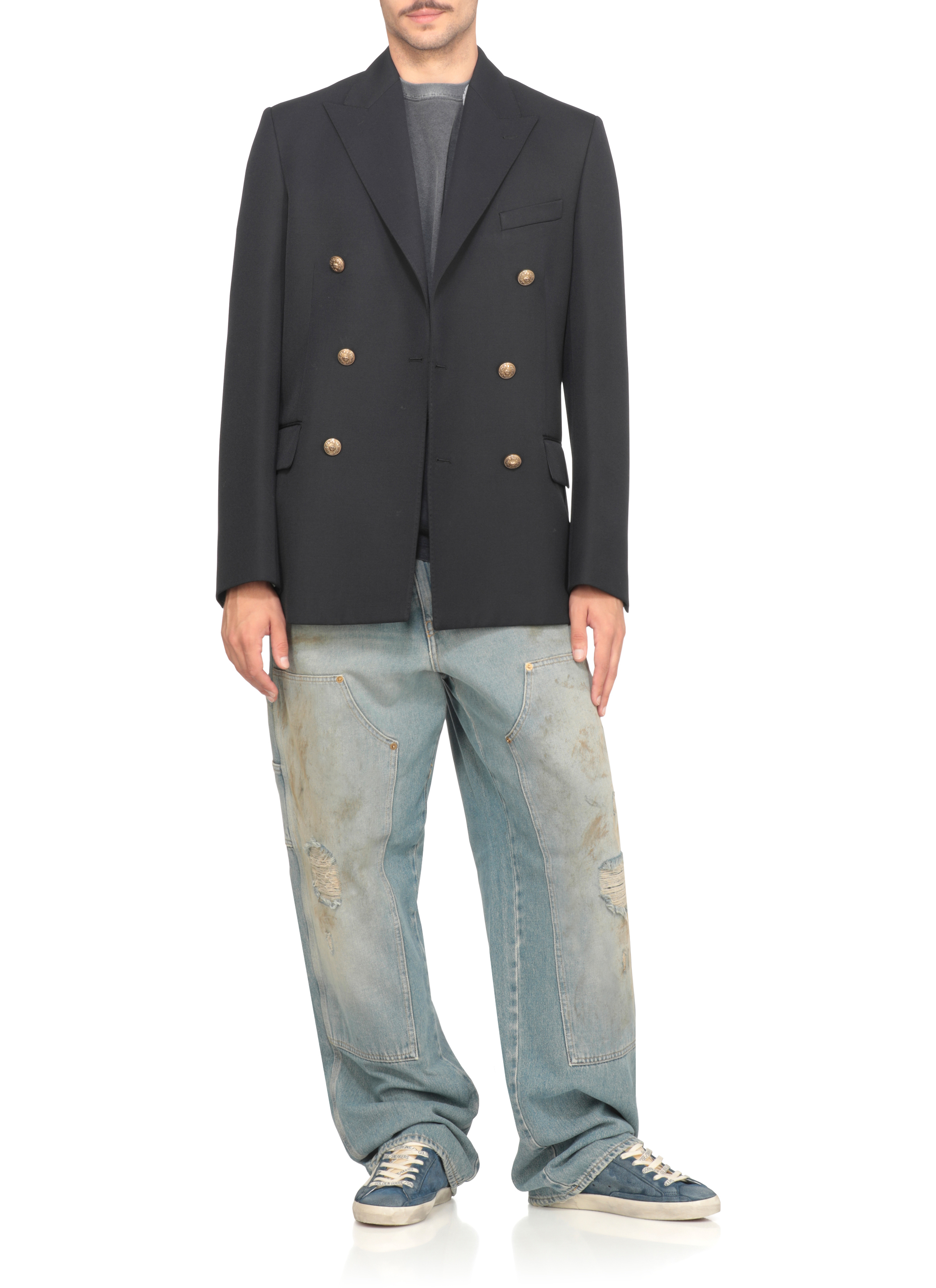 Golden Goose T-shirts and Polos Blue GMP01220P00213650100JOURNEYMS (Golden Goose / Tシャツ・カットソー ) | Golden Goose (ゴールデングース)(4)