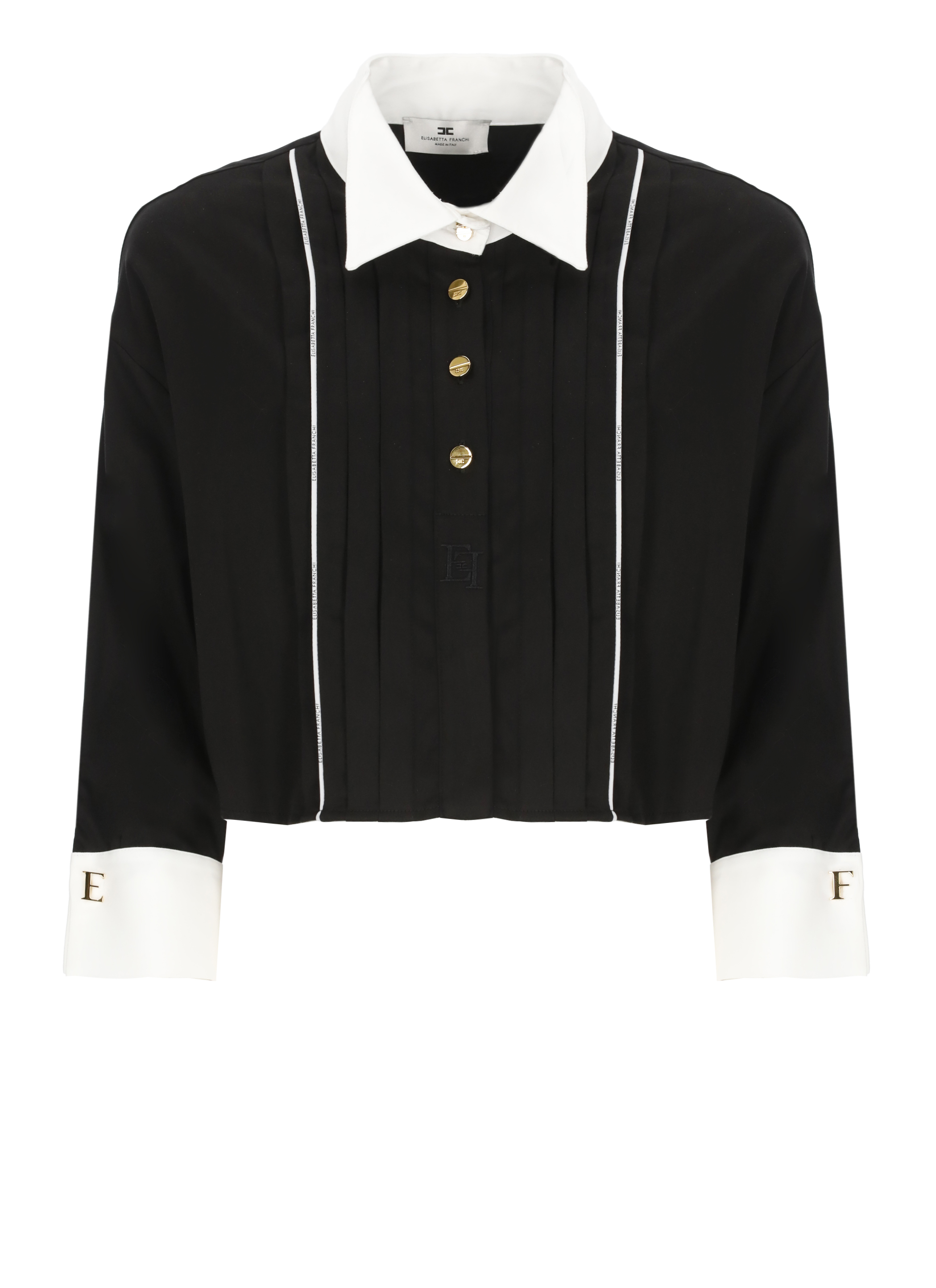 Elisabetta Franchi Shirts Black CA10056E2222 (Elisabetta Franchi / シャツ・ブラウス ) | Elisabetta Franchi (エリザベッタ フランキ)