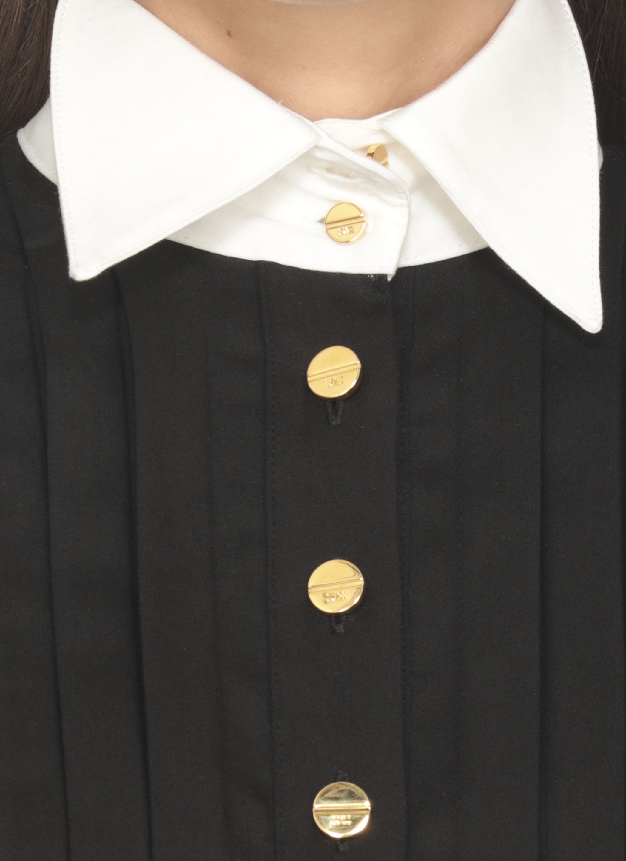 Elisabetta Franchi Shirts Black CA10056E2222 (Elisabetta Franchi / シャツ・ブラウス ) | Elisabetta Franchi (エリザベッタ フランキ)(3)