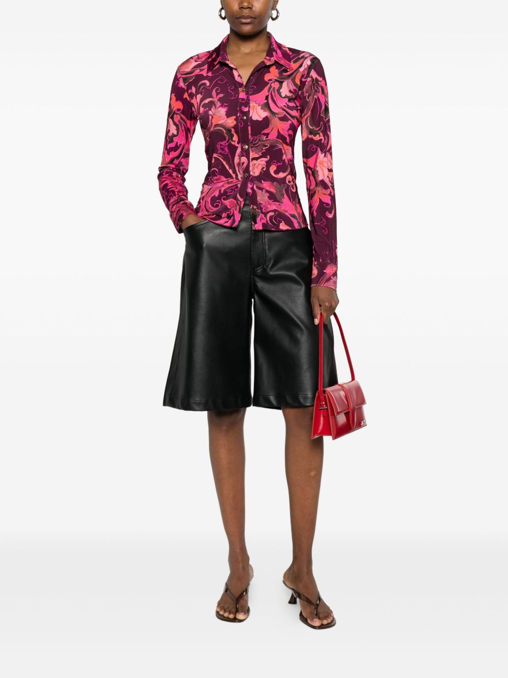 VERSACE JEANS COUTURE Shirts Bordeaux 79HAL213JS500317 (VERSACE JEANS COUTURE / シャツ・ブラウス ) | VERSACE JEANS COUTURE (ヴェルサーチェ ジーンズ クチュール)(3)