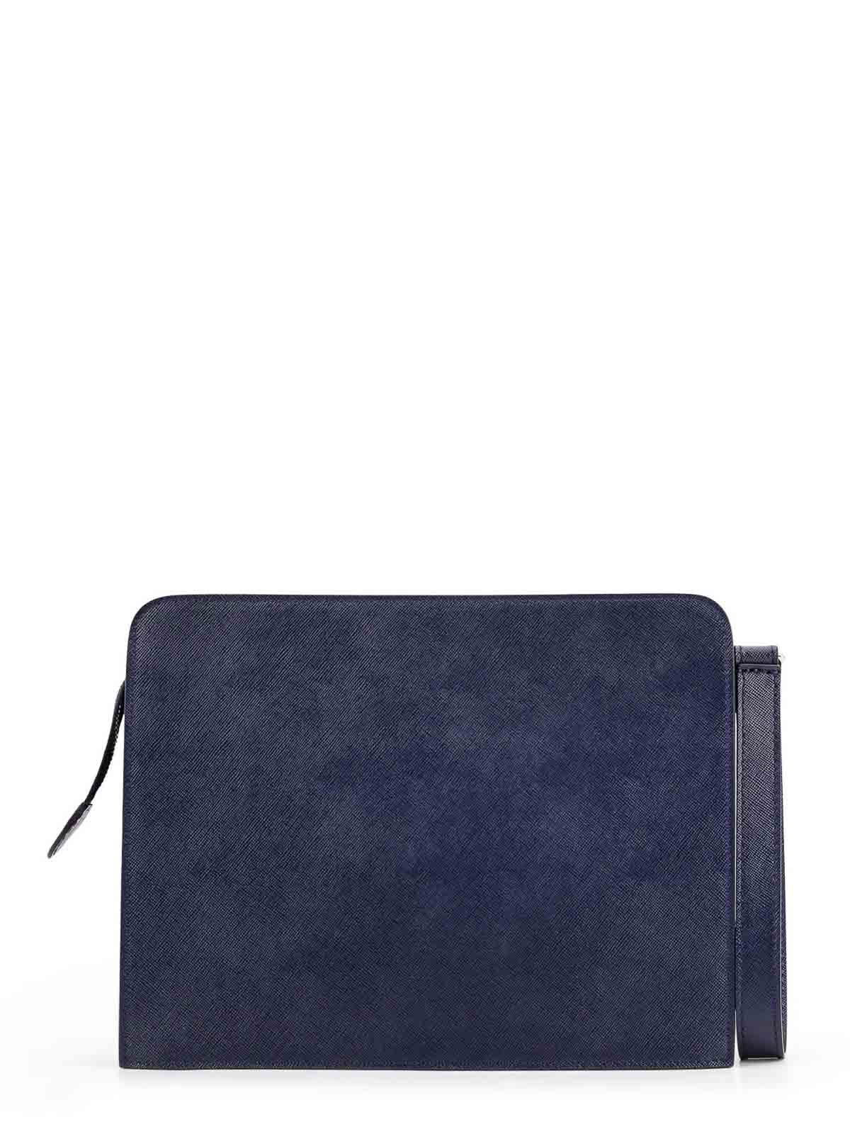 Leather clutch bags UBA0010N0126902BLU (Kiton / クラッチバッグ・ポーチ ) | Kiton (キートン)(1)