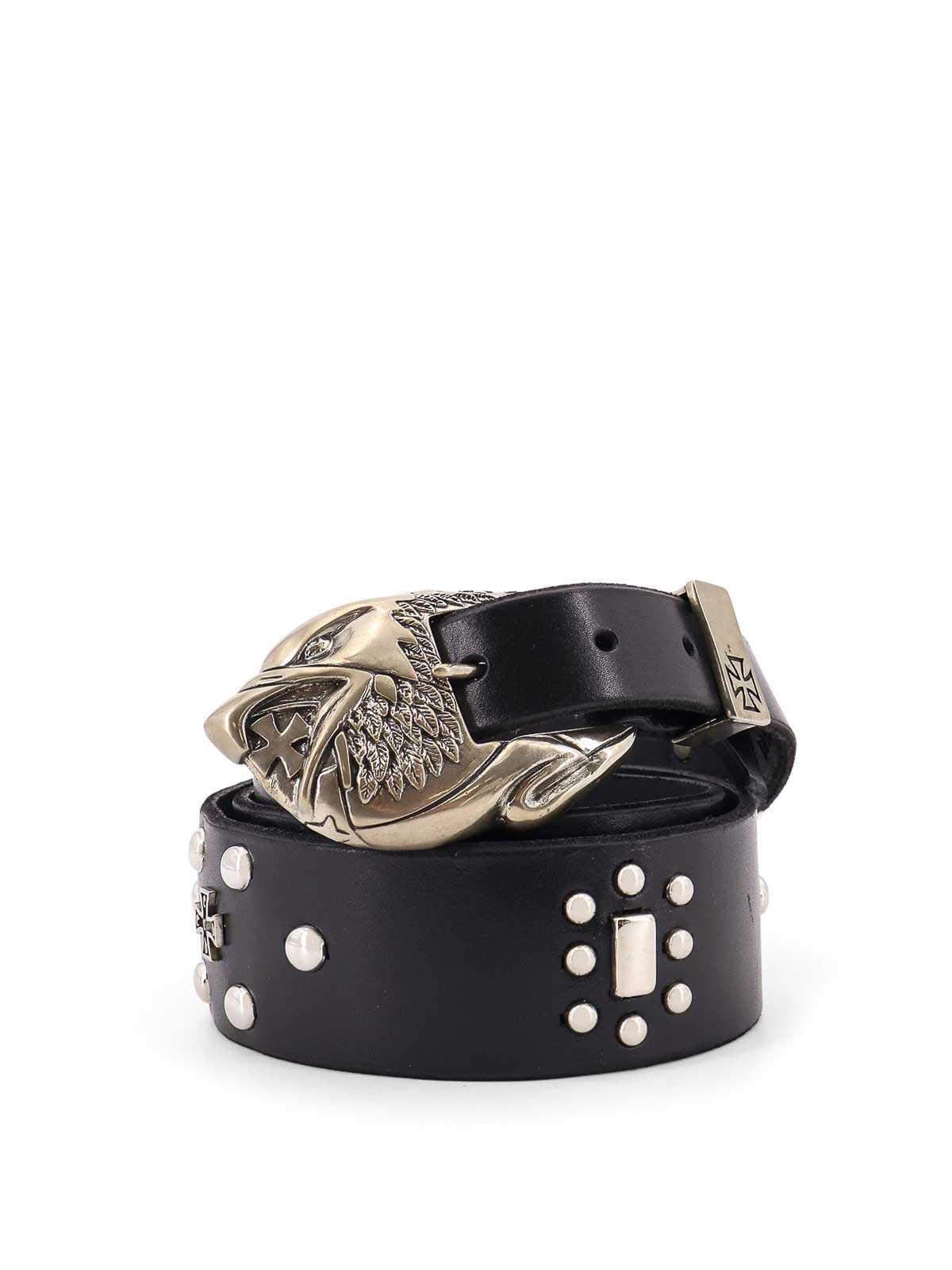 EAGLE PETIT Iron Belt in Leather 100427BLACK (ENFANTS RICHES DÉPRIMÉS / ベルト・サスペンダー ) | ENFANTS RICHES DÉPRIMÉS (アンファン リッシュ デプリメ)(2)