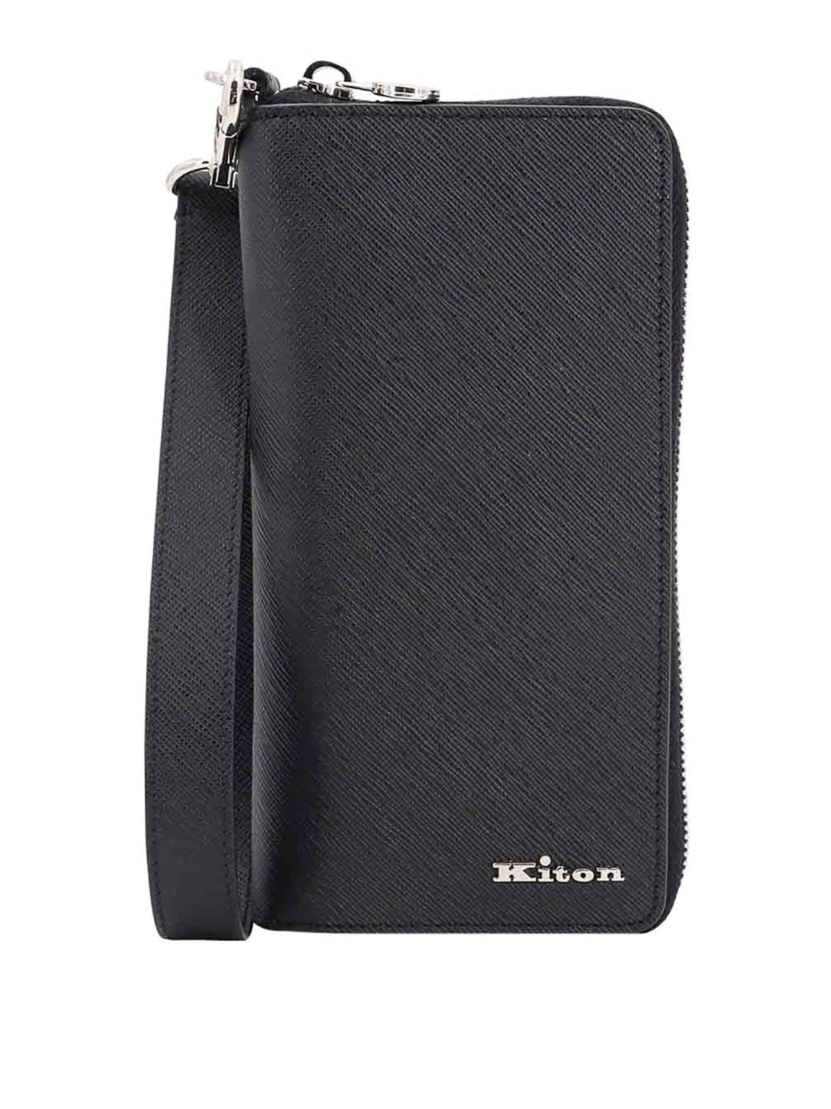 Leather holder UPEA018N0126901NERO (Kiton / テックアイテム ) | Kiton (キートン)