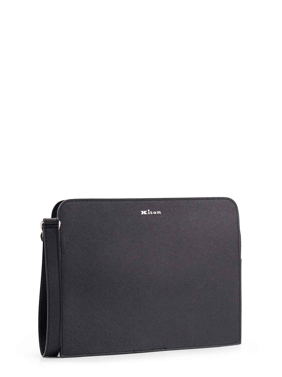 Leather clutch bags UBA0010N0126901NERO (Kiton / クラッチバッグ・ポーチ ) | Kiton (キートン)(2)