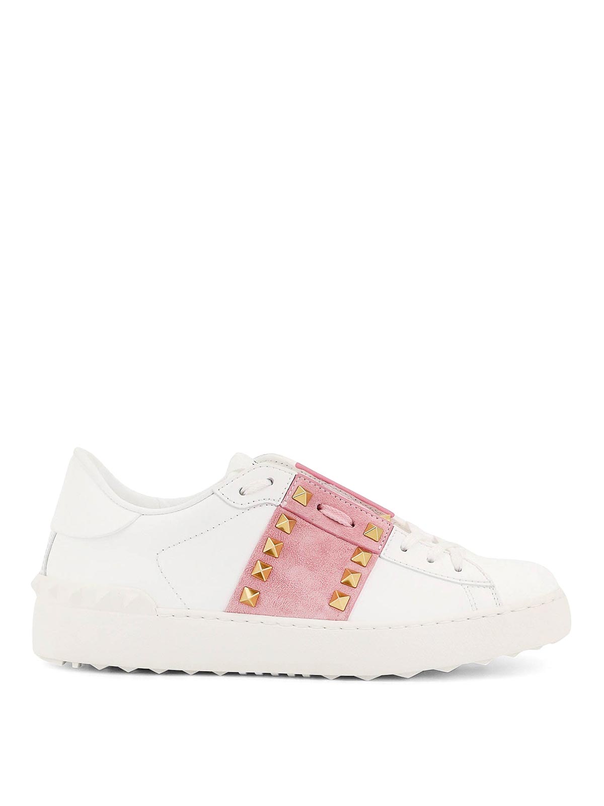 Low-Top Rockstud Untitled Sneakers in Leather 7W2S0A01XYMBQA (Valentino Garavani / スニーカー ) | Valentino Garavani (ヴァレンティノ)