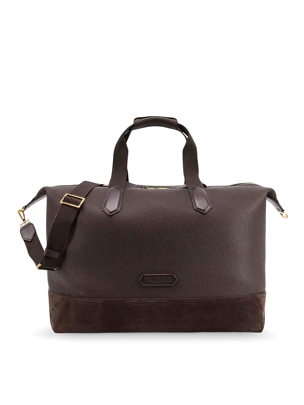 Leather travel bag with suede inserts H0529LCL325G1B051 (TOM FORD / ハンドバッグ・ショルダーバッグ ) | TOM FORD (トムフォード)