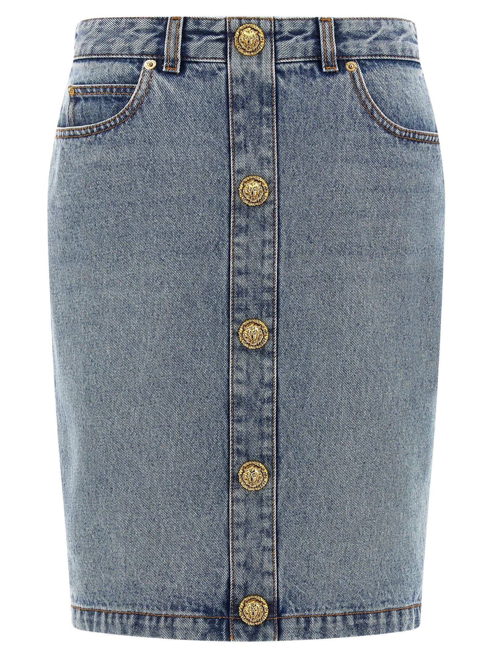 Denim skirt FF0LC267DF976AW (Balmain / スカート ) | Balmain (バルマン)