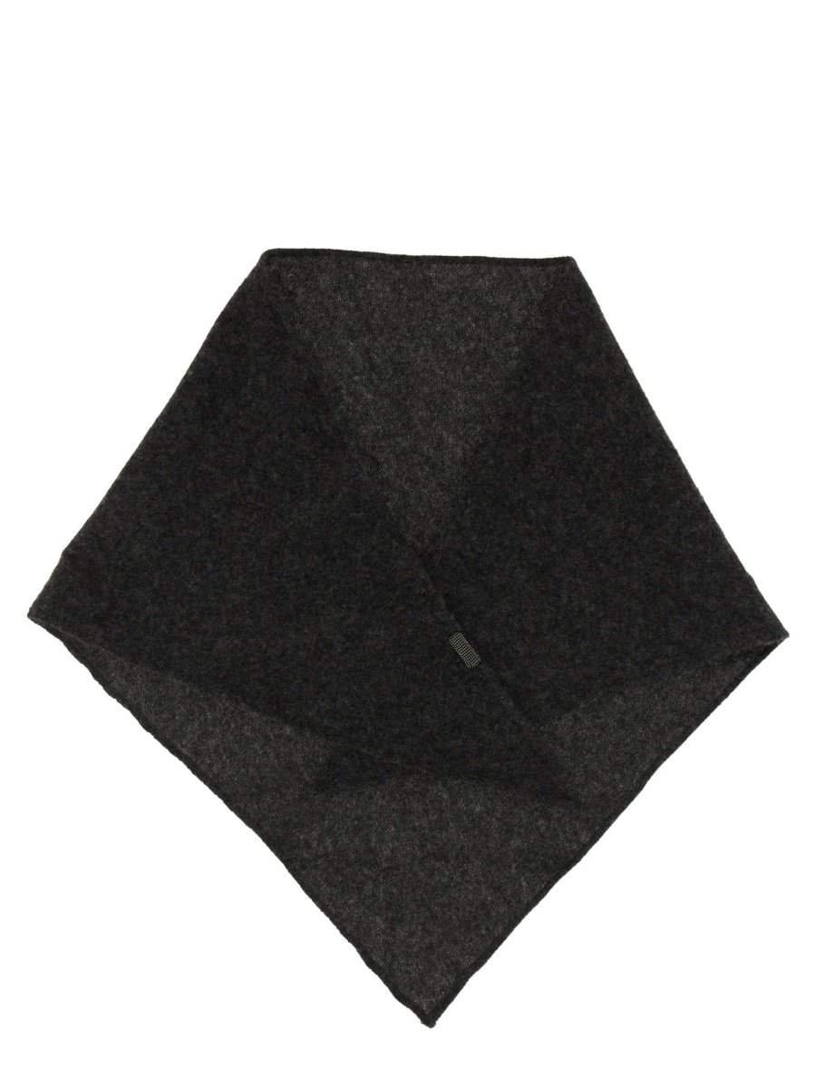 CASHMERE SCARF WITH NECKLACE MFOUFSW05CE771 (Brunello Cucinelli / スカーフ・マフラー ) | Brunello Cucinelli (ブルネロ・クチネリ)