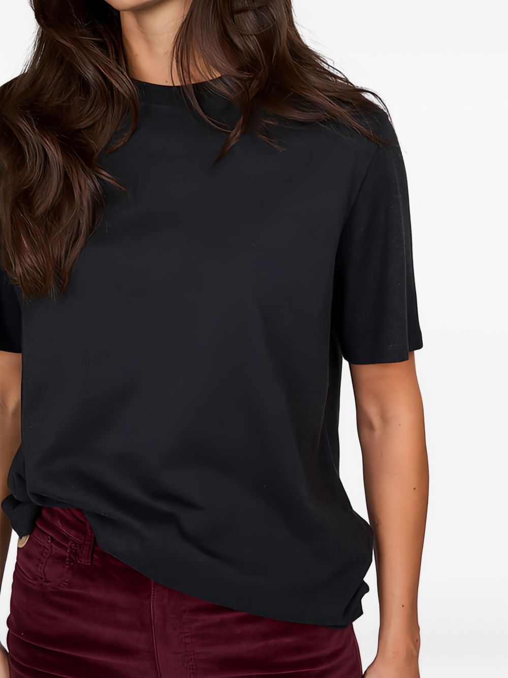 Majestic T-shirts and Polos Black M406FTS787COLROND002 (MAJESTIC FILATURES / Tシャツ・カットソー ) | MAJESTIC FILATURES (マジェスティック フィラチュール)(5)