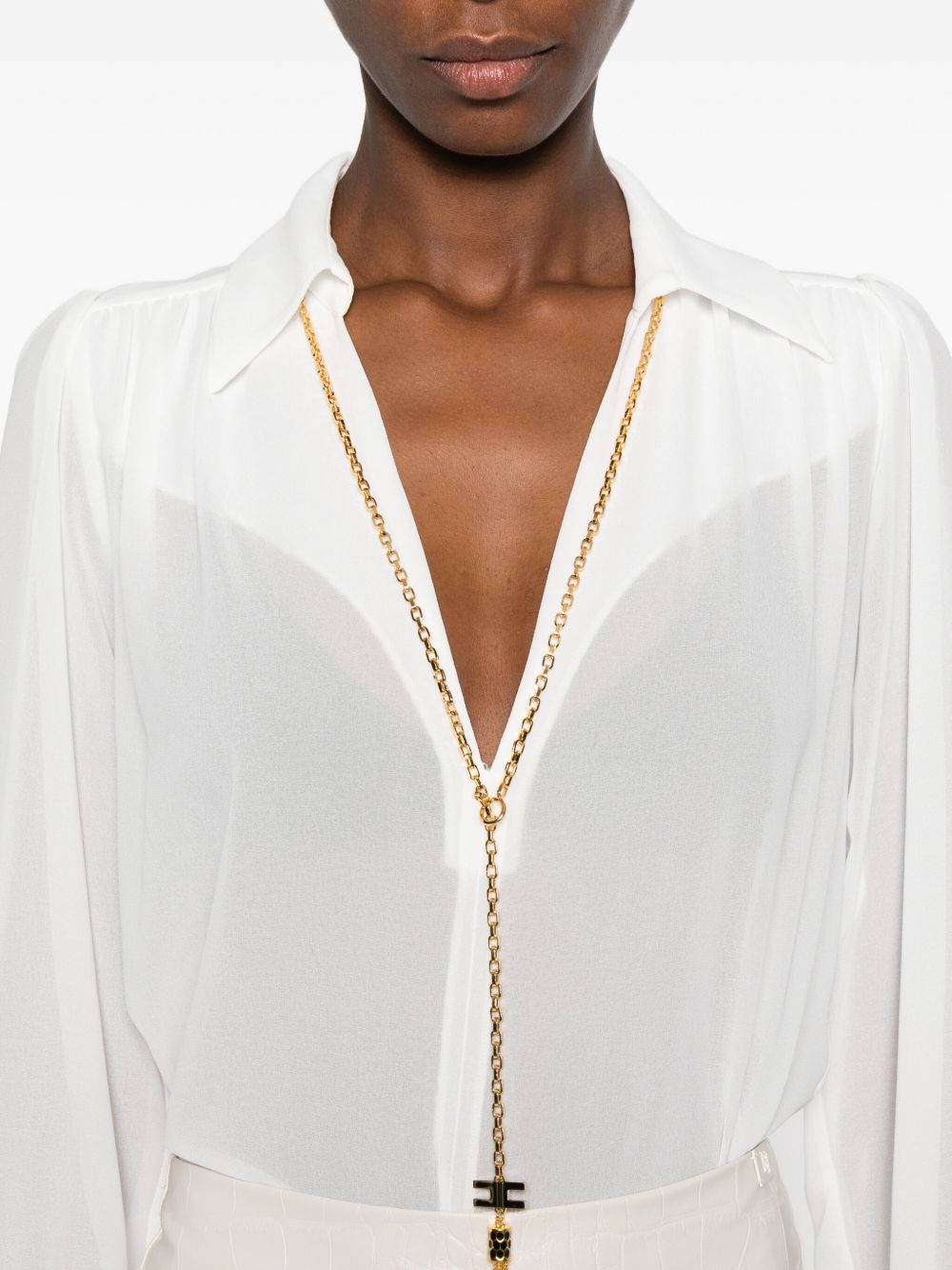 Elisabetta Franchi Shirts Ivory CA13357E2360 (Elisabetta Franchi / シャツ・ブラウス ) | Elisabetta Franchi (エリザベッタ フランキ)(3)
