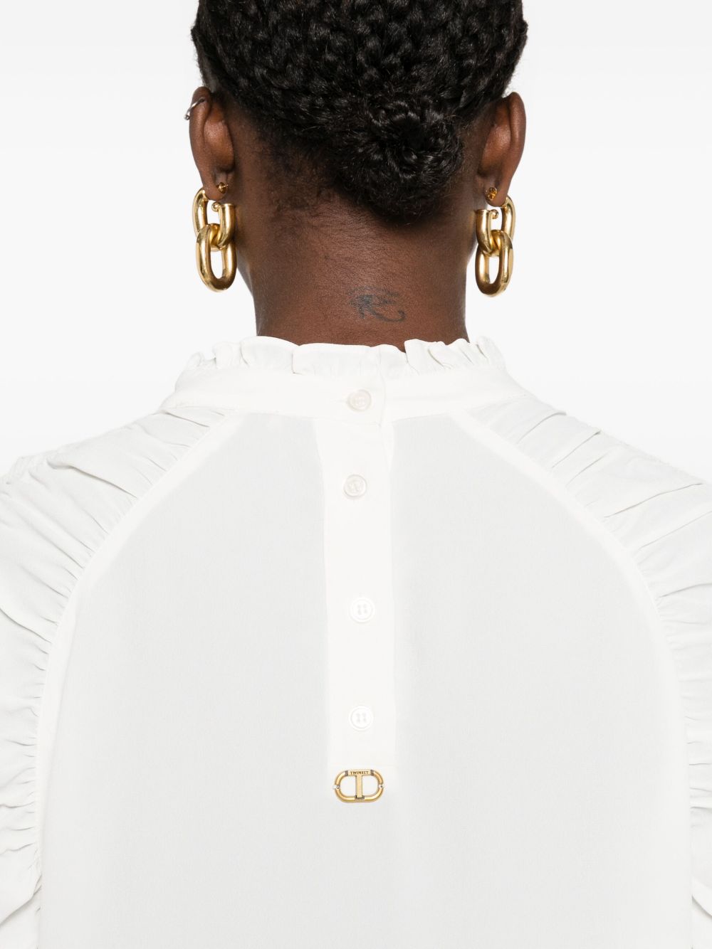 Twin-set Shirts White 252TT241000282 (TWINSET / シャツ・ブラウス ) | TWINSET (ツインセット)(4)