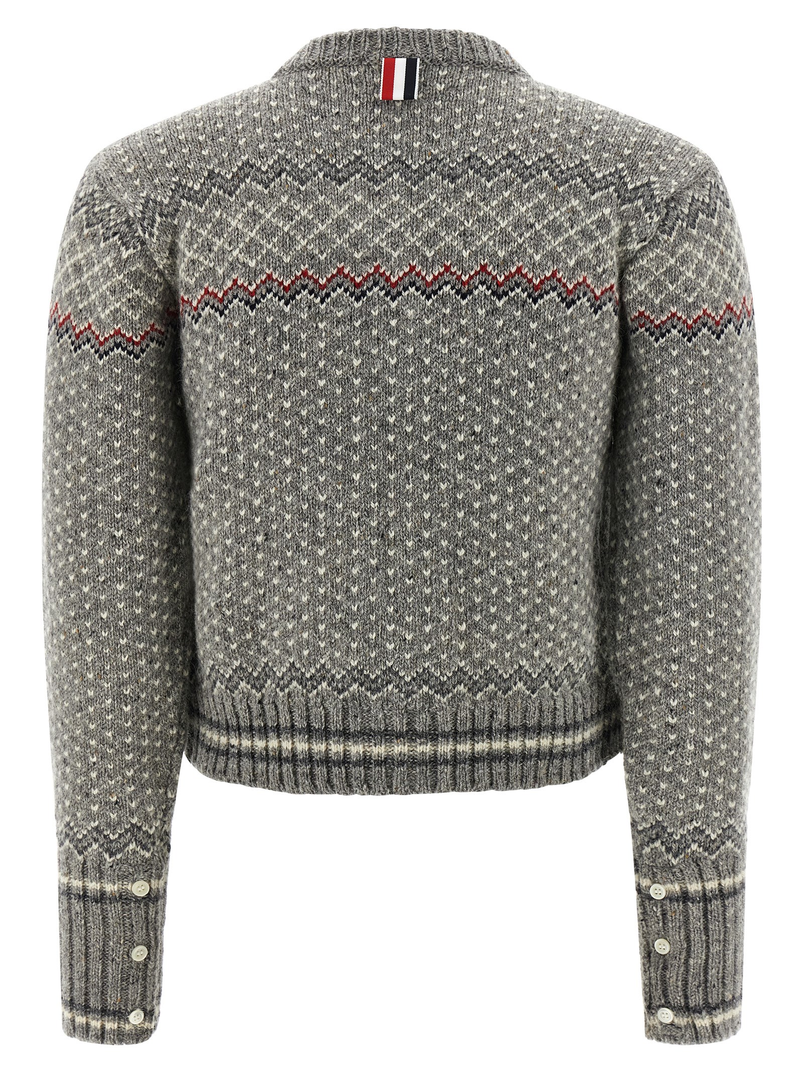 'Fairisle Jersey Float' cardigan FKC677AY1506055 (Thom Browne / ニット・セーター・カーディガン ) | Thom Browne (トム・ブラウン)(1)