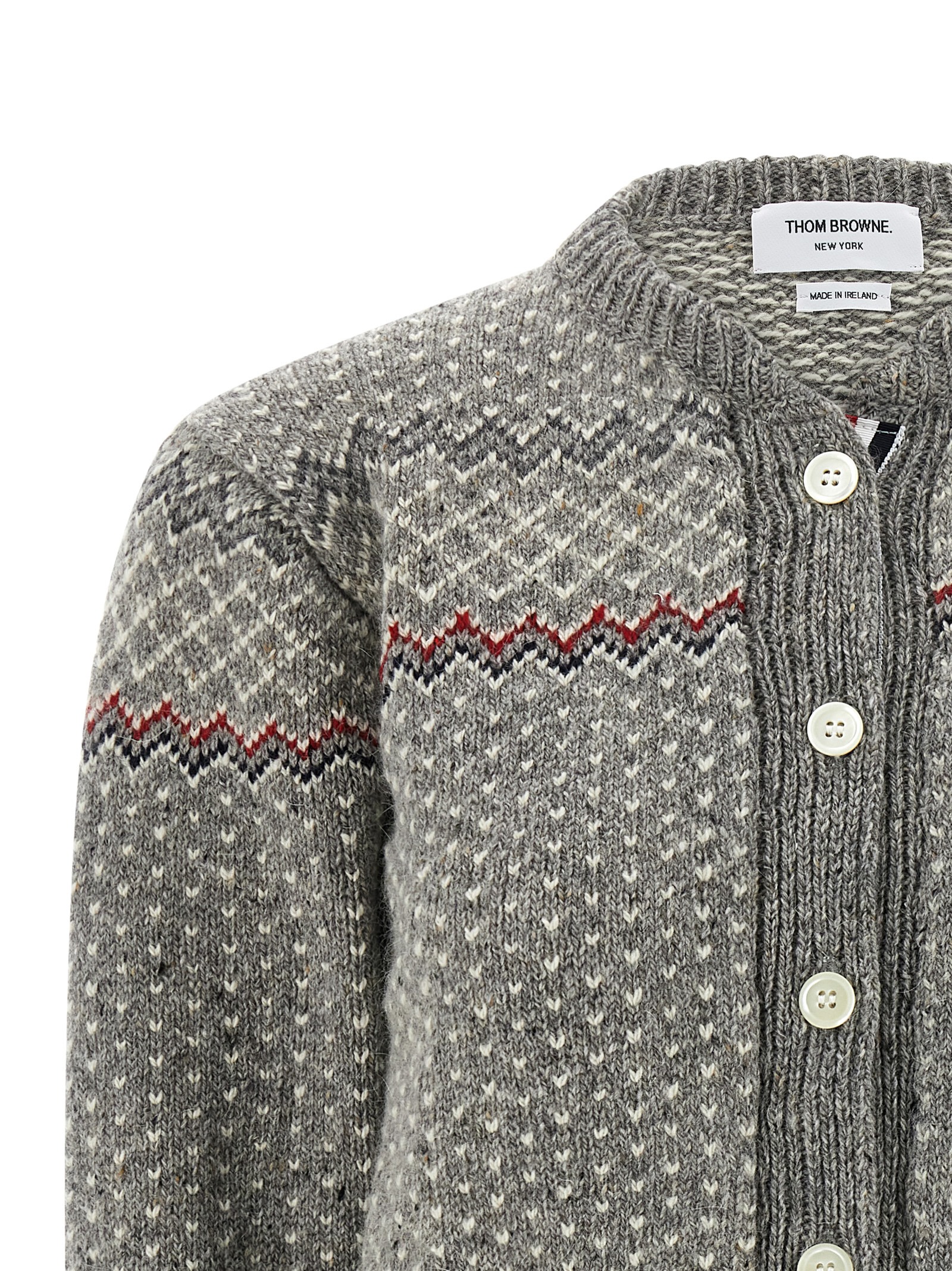 'Fairisle Jersey Float' cardigan FKC677AY1506055 (Thom Browne / ニット・セーター・カーディガン ) | Thom Browne (トム・ブラウン)(2)