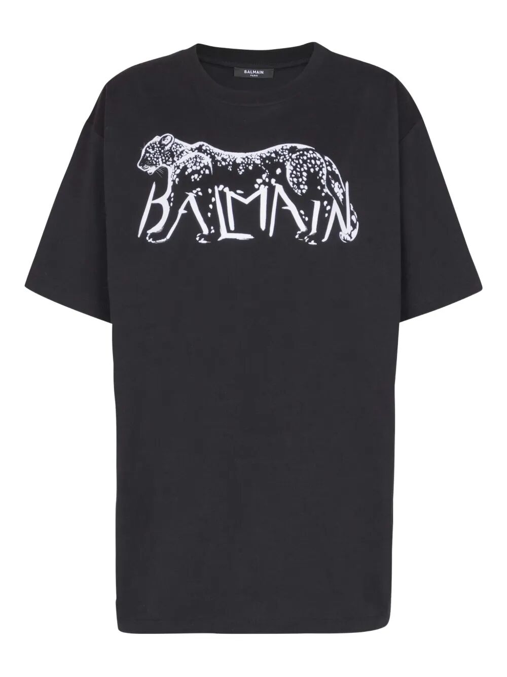 LEOPARD PRINT COTTON T-SHIRT FF0EH005GF22EAB (Balmain / Tシャツ・カットソー ) | Balmain (バルマン)