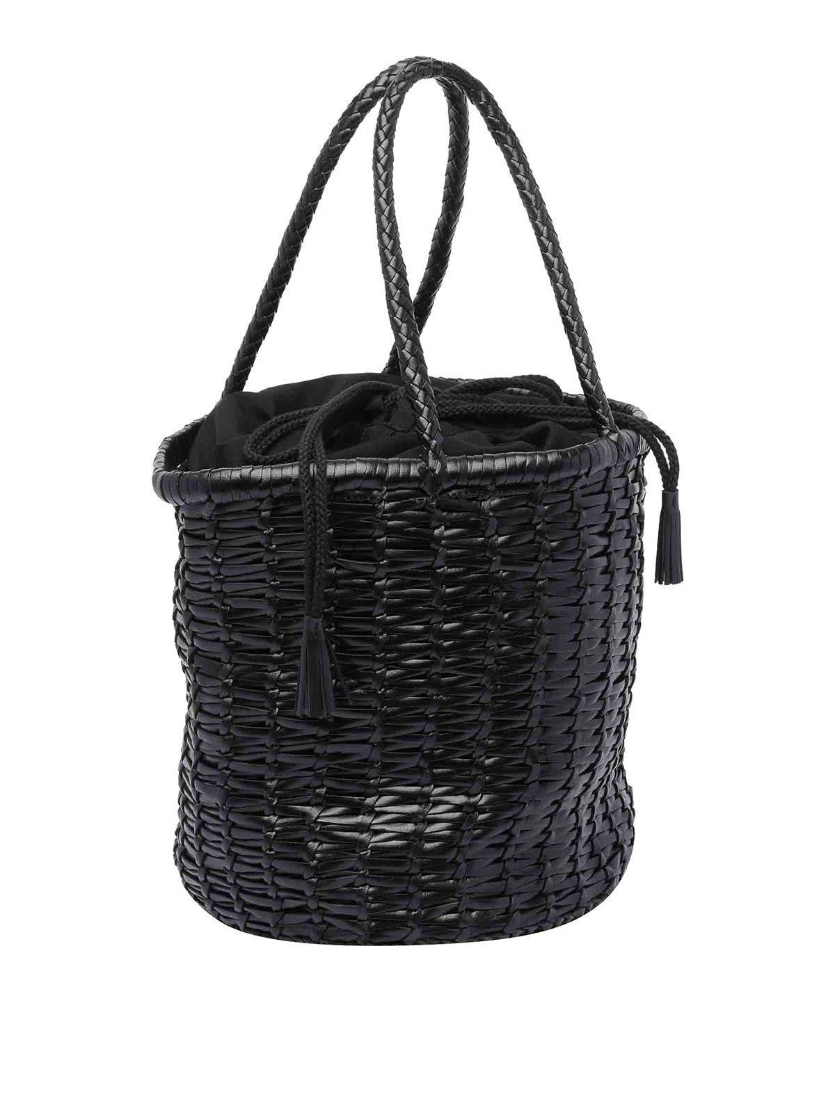 Black Large Lina Bucket Bag 8705BLACK (dragon DIFFUSION / ハンドバッグ・ショルダーバッグ ) | dragon DIFFUSION (ドラゴンディフュージョン)(1)