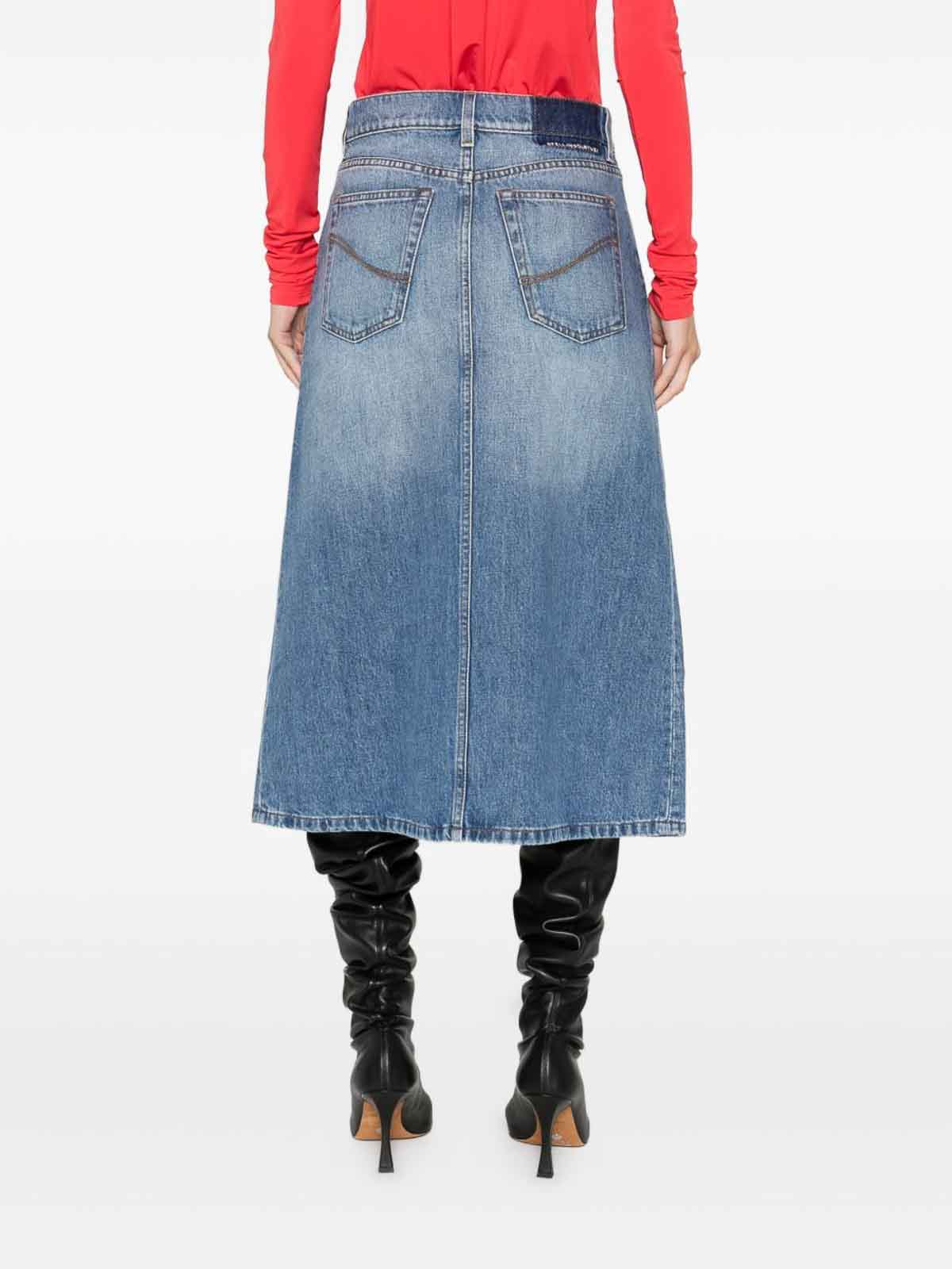 Denim Cotton Midi Skirt 800000715933011 (Stella McCartney / スカート ) | Stella McCartney (ステラ マッカートニー)(2)