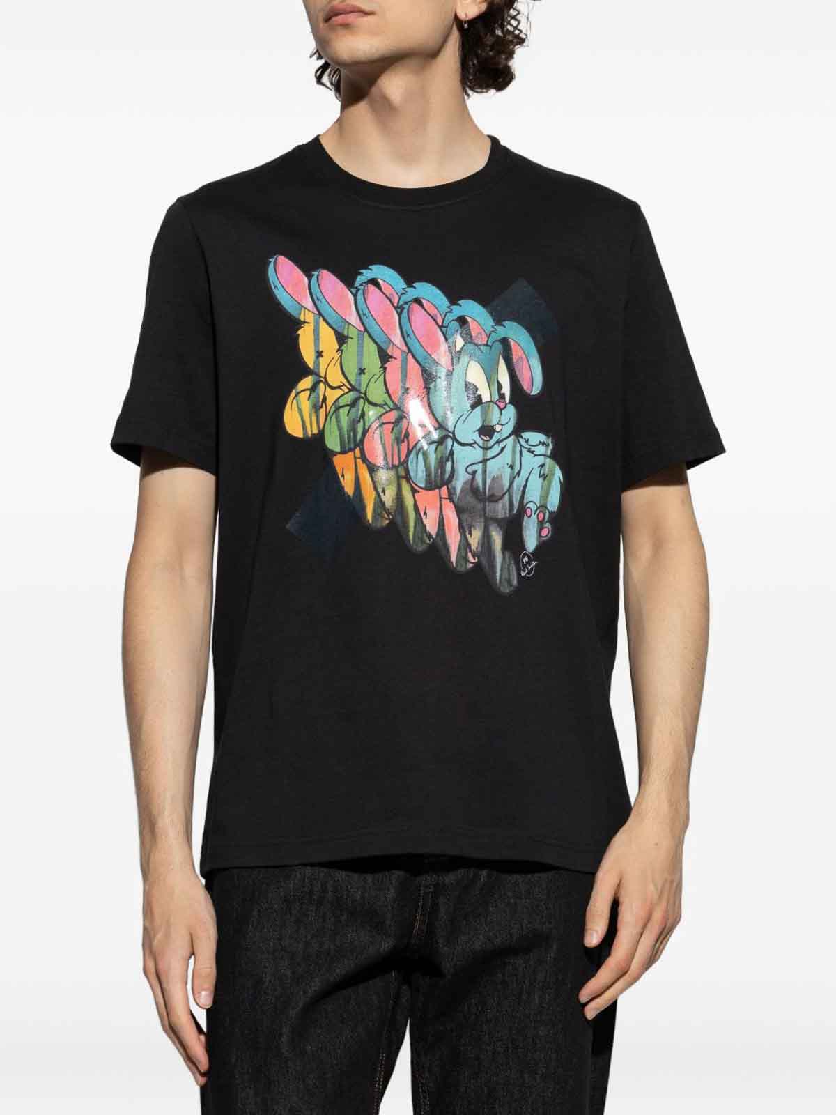 Bunny Repeat Cotton T-Shirt 21572762260005 (PS Paul Smith / Tシャツ・カットソー ) | PS Paul Smith (ピーエス ポール・スミス)(4)