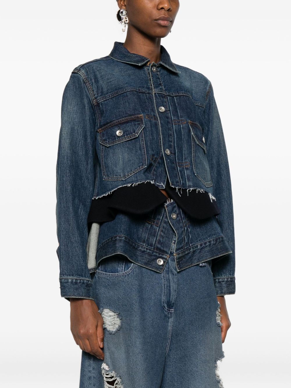 Sacai Coats Blue 2508189401 (sacai / カジュアルジャケット ) | sacai (サカイ)(4)