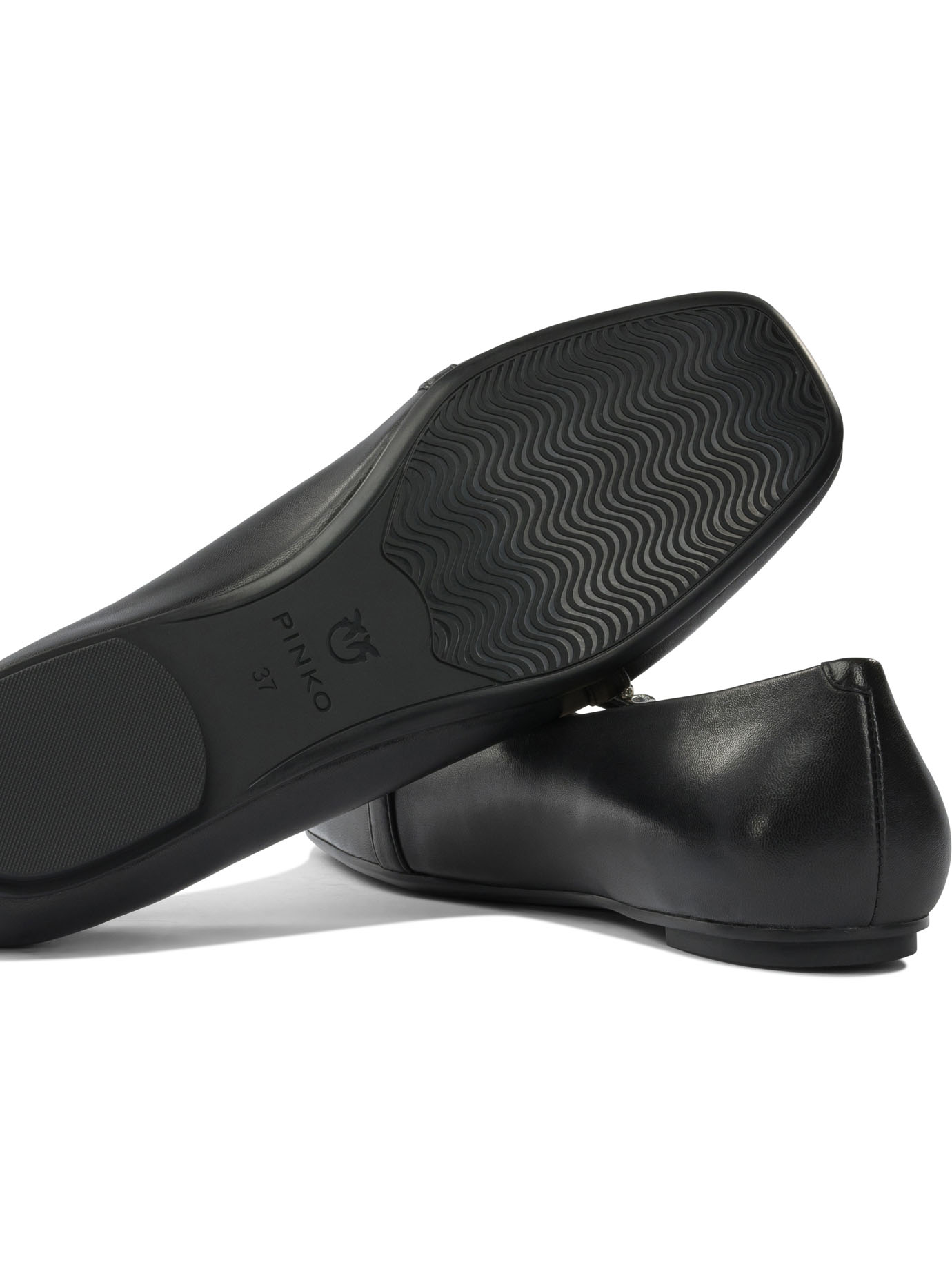 Leather ballet flats with square toe SD0383P003Z99 (PINKO / フラットシューズ ) | PINKO (ピンコ)(4)