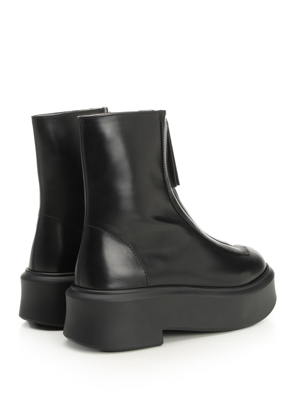 Zipped Boot I in Leather F1144L64RBLK (The Row / ブーツ ) | The Row (ザ・ロウ)(2)