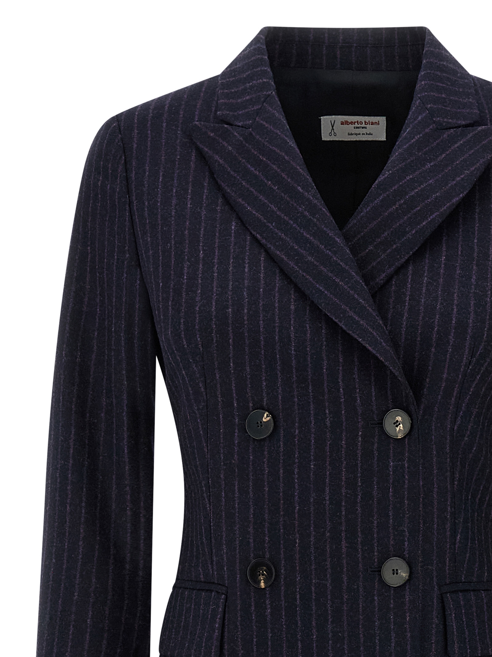 Pinstripe coat EE841W0114180 (alberto biani / コート ) | alberto biani (アルベルト ビアーニ)(2)