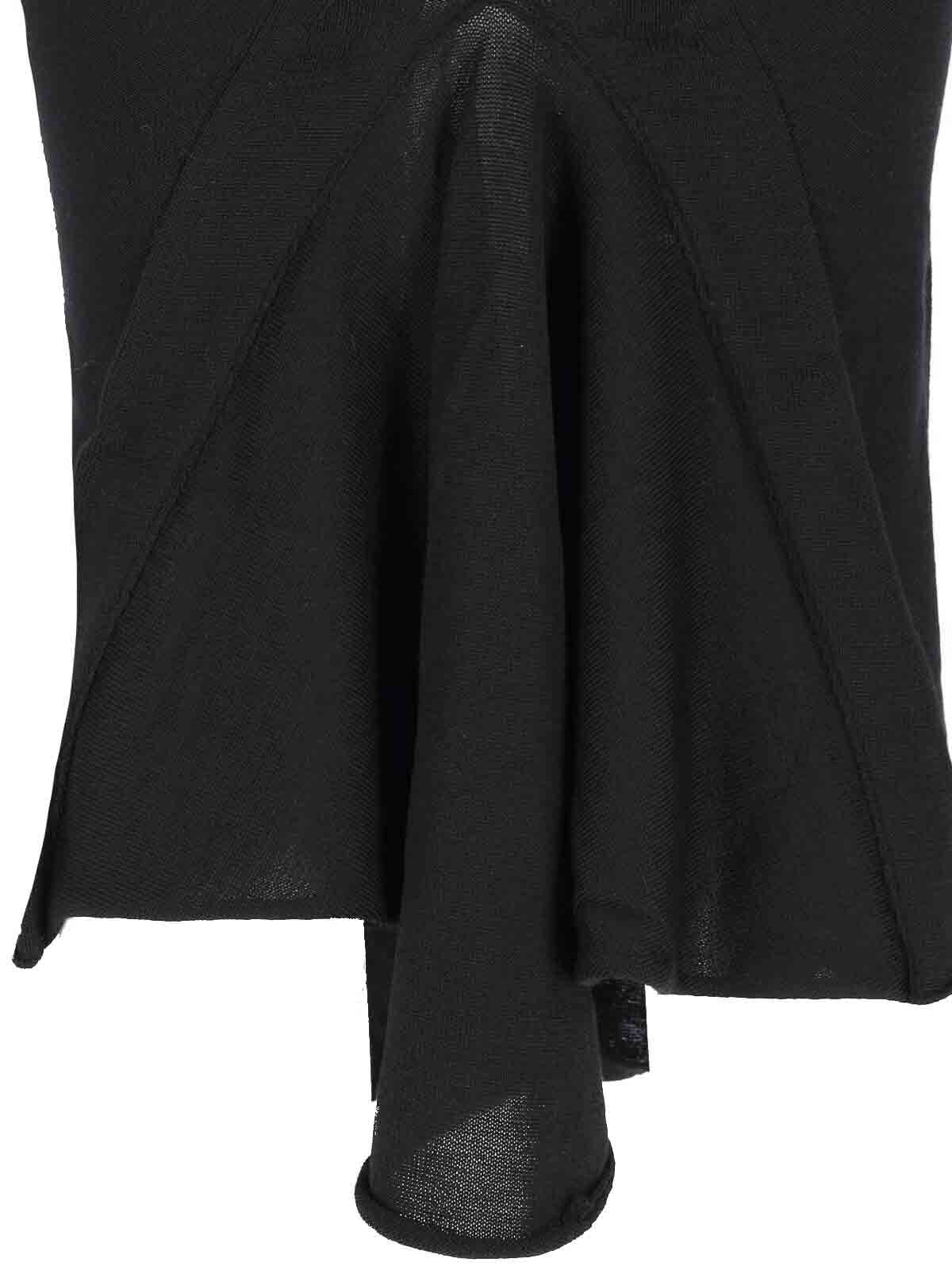 Asymmetrical midi skirt in wool RP02E4677ML09 (Rick Owens / スカート ) | Rick Owens (リック オウエンス)(3)