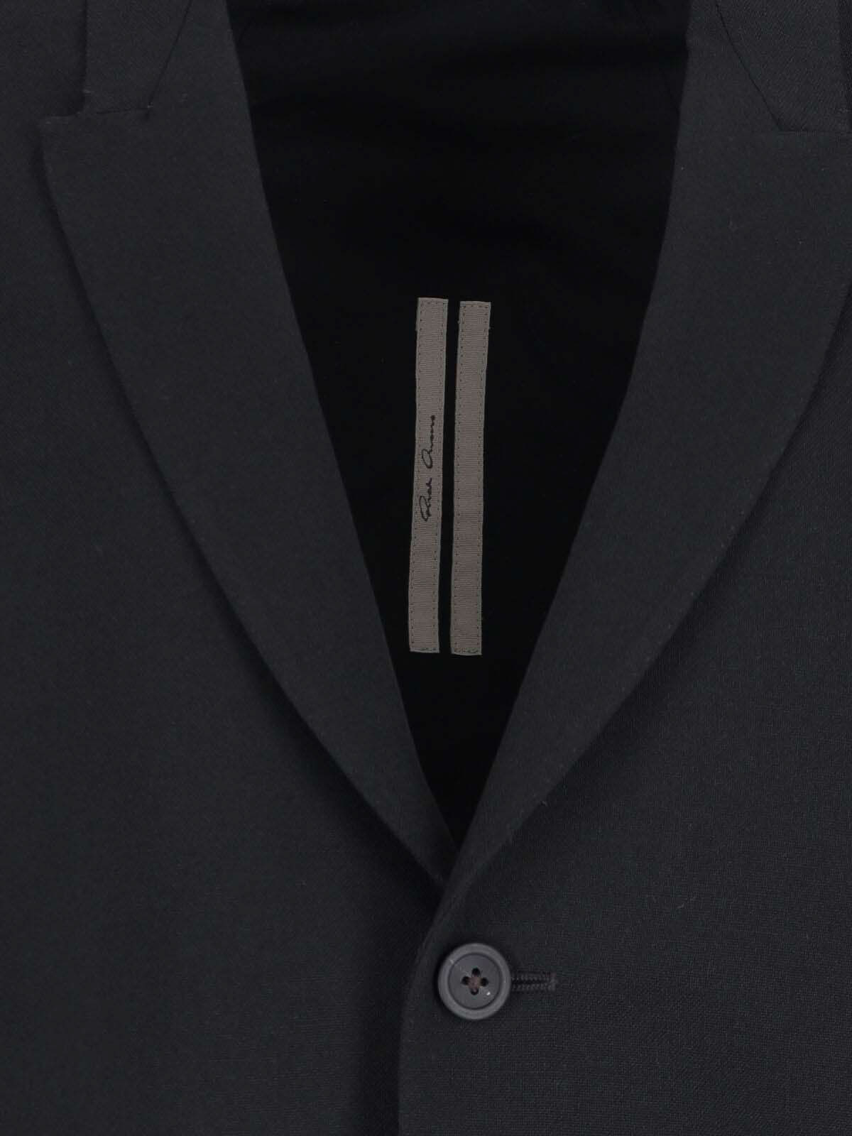 Blazer Monopetto In Lana RP02E4759WGP09 (Rick Owens / ブレザー・ジャケット ) | Rick Owens (リック オウエンス)(3)