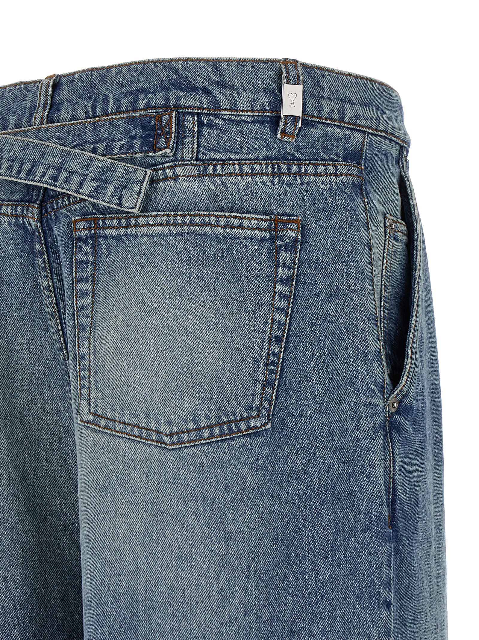 Wide leg jeans HTR821DE0046480 (AMI Paris / ジーンズ ) | AMI Paris (アミパリス)(3)