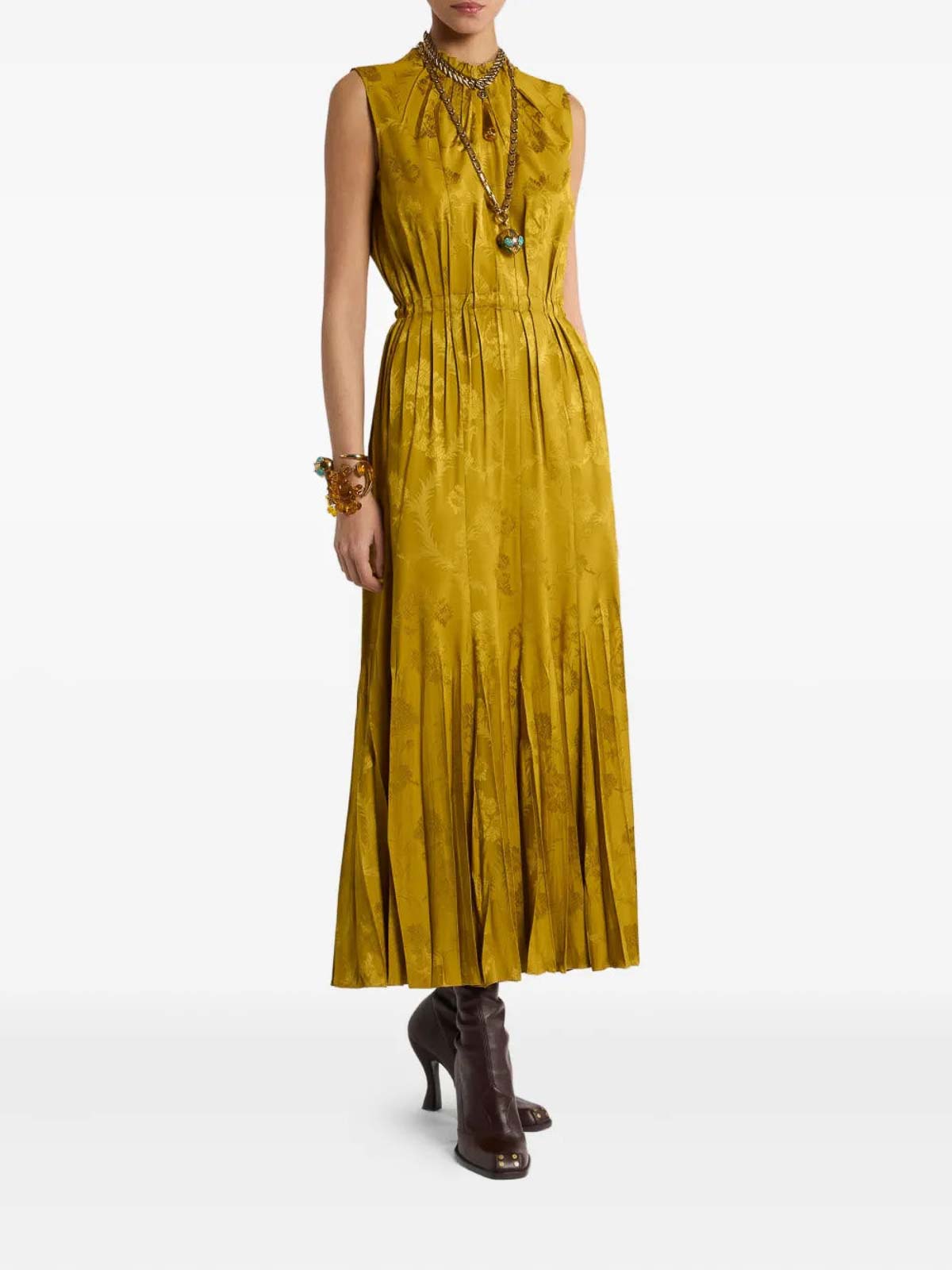 Long ocher dress WRHA47299TJB41V2459 (ETRO / ワンピース・ドレス・オールインワン ) | ETRO (エトロ)(1)