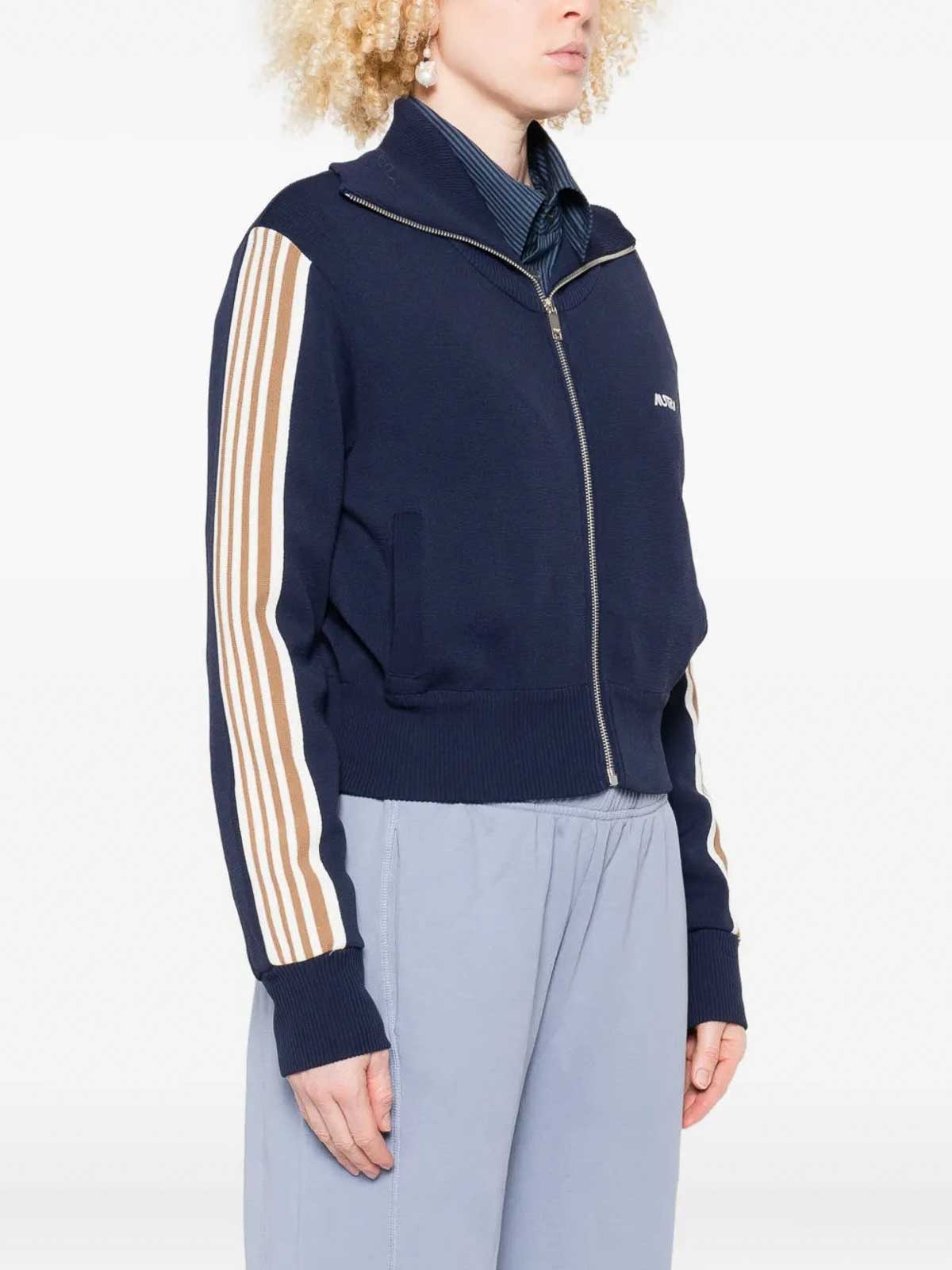 Blue sweatshirt white stripes JAPWB7KBBLUE (AUTRY / スウェット・フーディー ) | AUTRY (オートリー)(1)