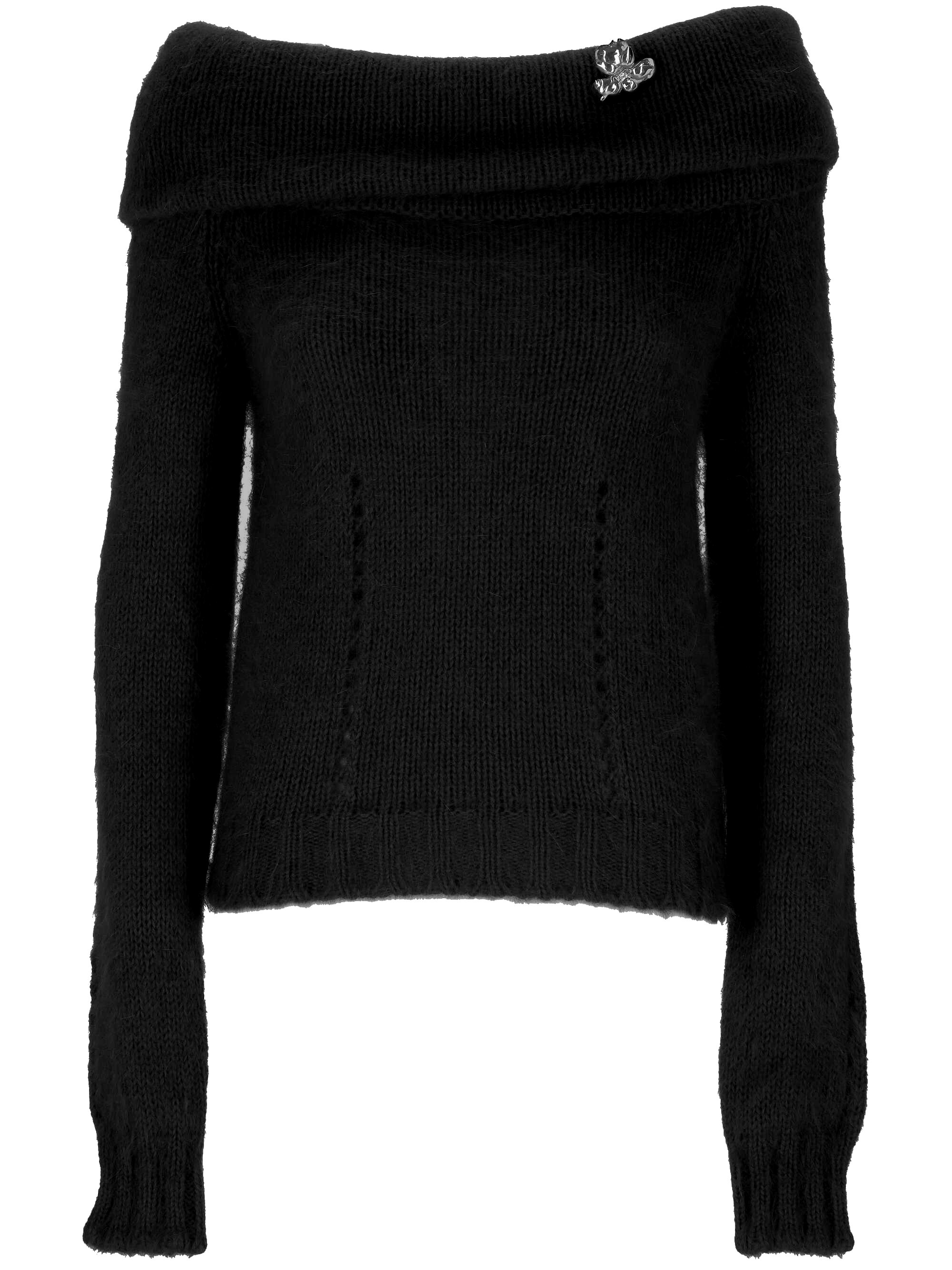 Blumarine Sweaters Black A544M183AN0990 (Blumarine / ニット・セーター・カーディガン ) | Blumarine (ブルマリン)