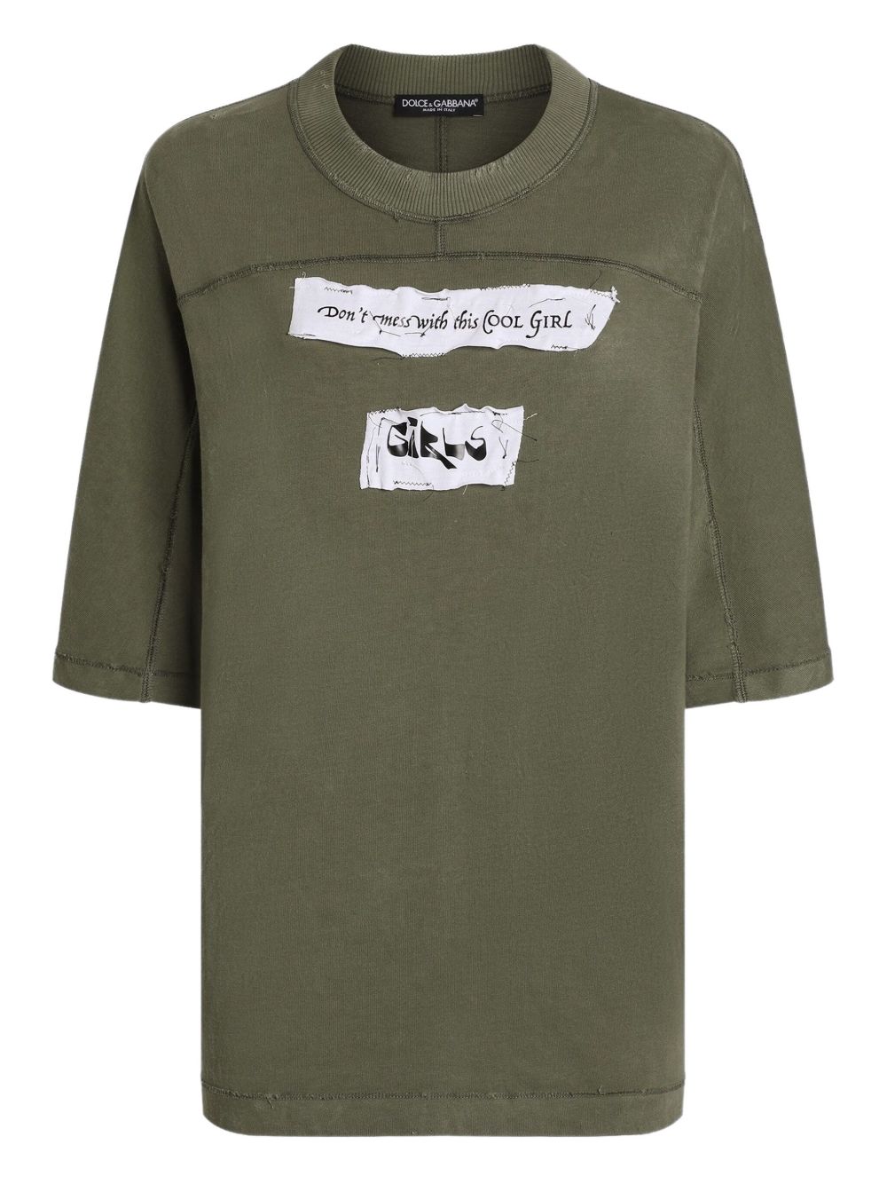 Dolce & Gabbana T-shirts and Polos Green F8V80TGDDI2V4026 (Dolce & Gabbana / Tシャツ・カットソー ) | Dolce & Gabbana (ドルチェガッバーナ)