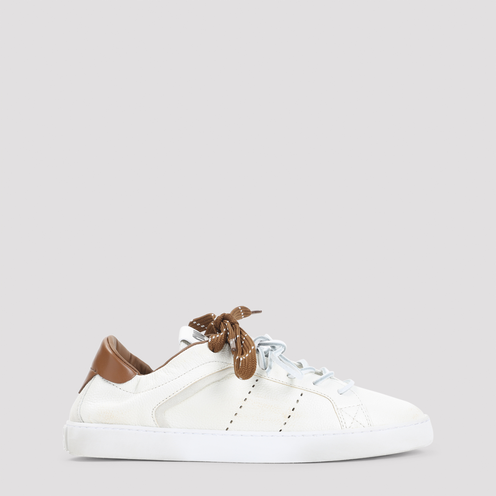 Ivory leather sneakers 5E532EF0052KJF0TPR (MIU MIU / スニーカー ) | MIU MIU (ミュウミュウ)(6)