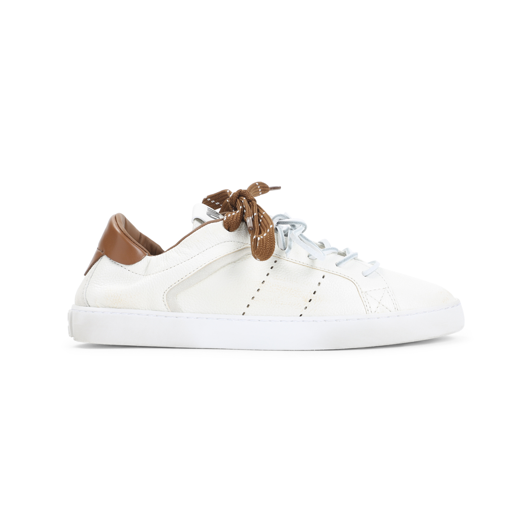 Ivory leather sneakers 5E532EF0052KJF0TPR (MIU MIU / スニーカー ) | MIU MIU (ミュウミュウ)