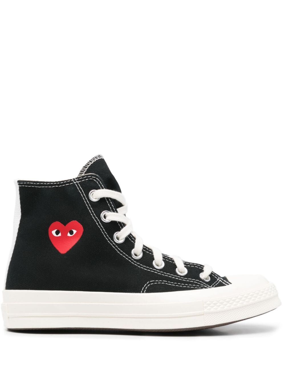SMALL RED HEART HIGH-TOP SNEAKERS P1K129BLACK (PLAY Comme Des Garçons / スニーカー ) | PLAY Comme Des Garçons (プレイ コムデギャルソン)